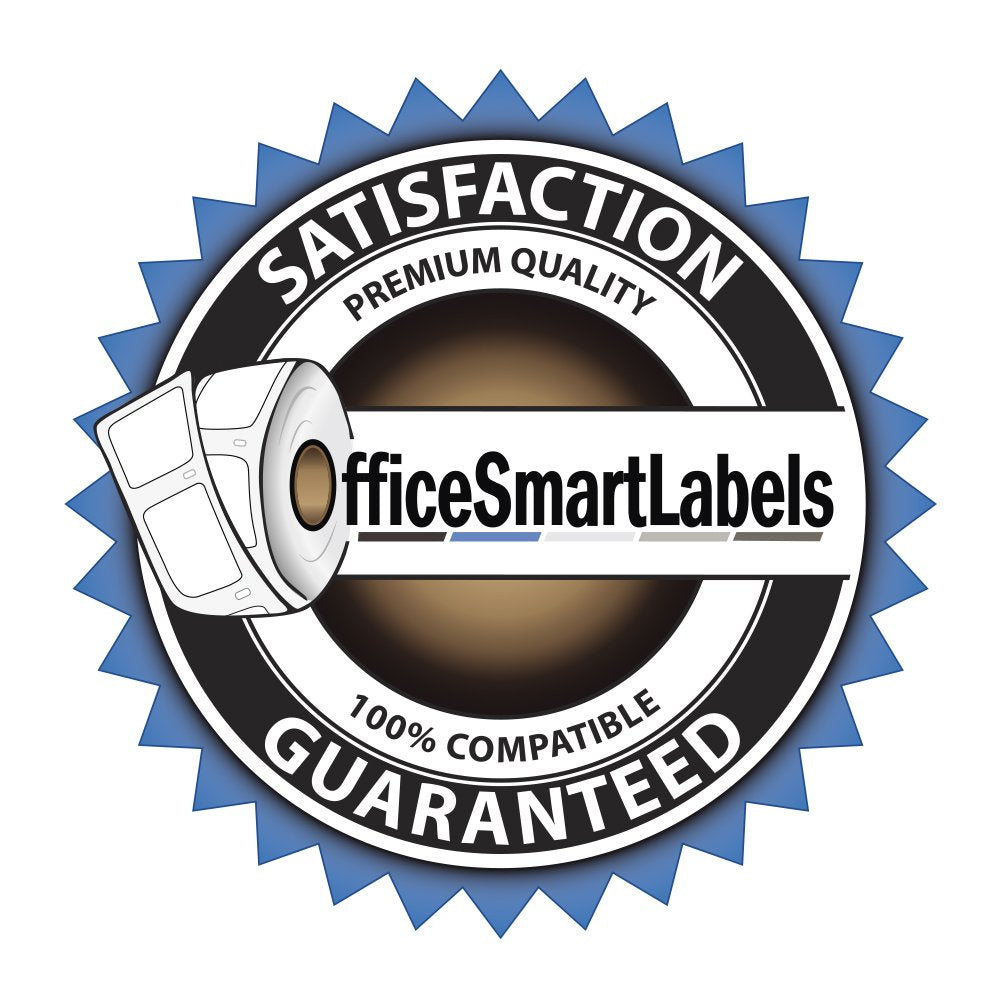 OfficeSmartLabels 1/2 x 1/2 inch Self-Adhesive White 4-Up Multipurpose Labels, Compatible with 30335 (4 Rolls / 3000 Labels Per Roll)