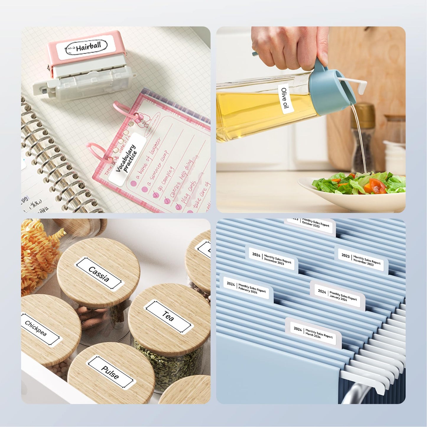 Label Maker Tape NIIMBOT D11 6 Rolls Adapted Cable Label Print Paper Standard Laminated Office Labeling Tape Replacement for D11 Handheld Label Machine Oil Proof Waterproof Tearproof (12 * 40WHITE) 12*40white