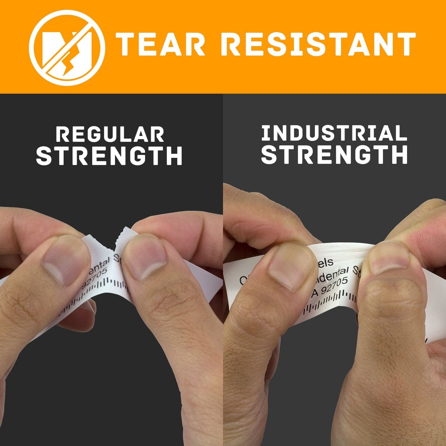 OfficeSmartLabels (1-1/8 x 3-1/2 inch) Industrial Grade Plastic Address Labels, Compatible with 1933081 & 30252 Labels (4 Rolls / 350 Labels Per Roll) 4 Rolls