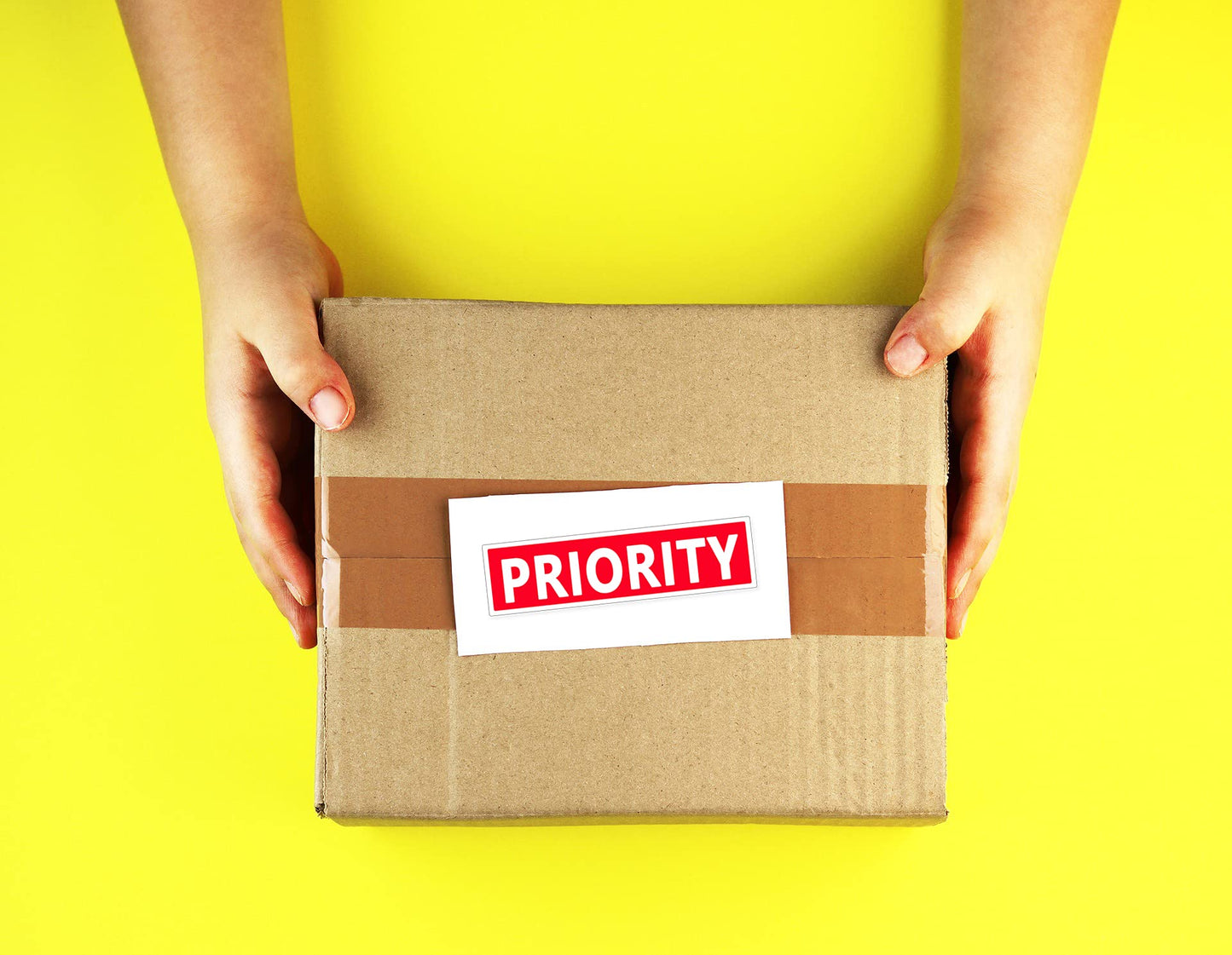 Priority Shipping Labels,Self Adhesive Mailing Sticker for Packing 4x1 Inch,500 Pcs Per Pack