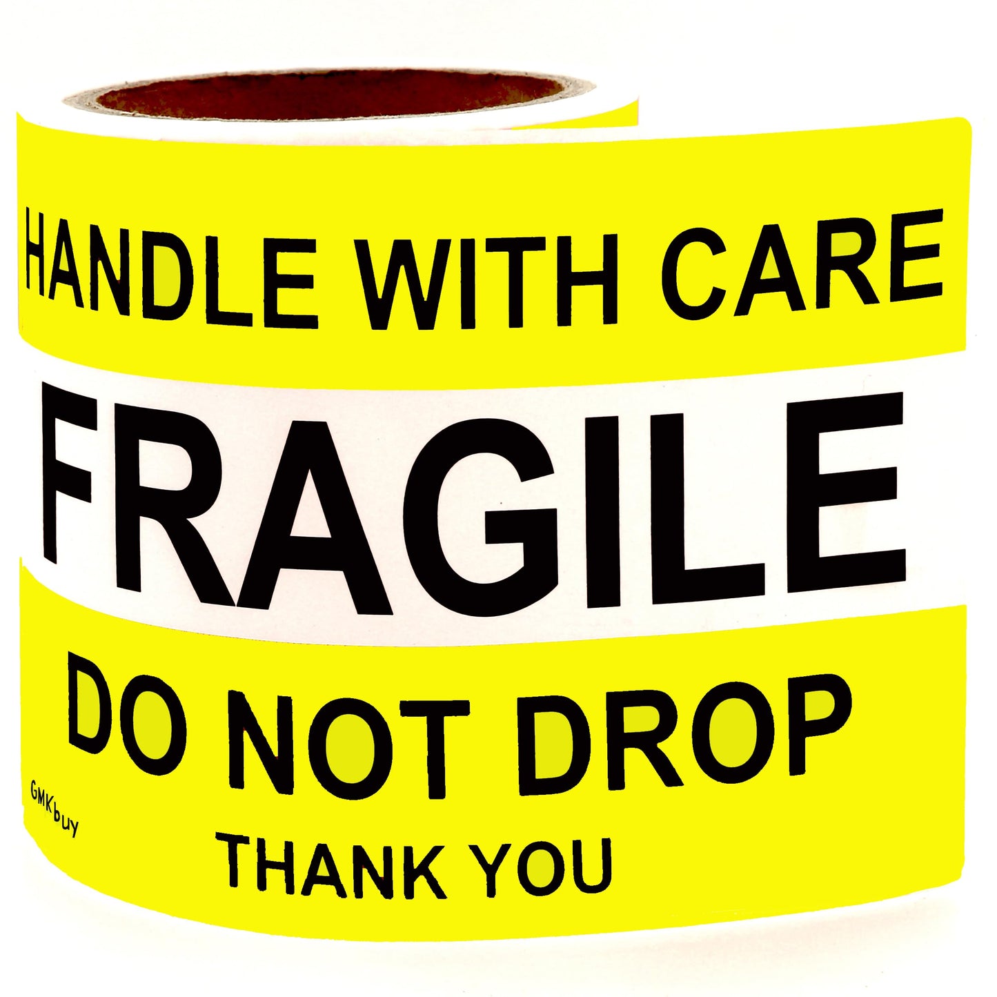 Yellow 4 x 6 Inch – 100 Do Not Drop – Fragile Stickers Roll, Easy Tear, Permanent Adhesive Warning Labels for Shipping Box, Carton, Parcel, Package, Pallet & More 4" x 6" - 100 Labels Yellow