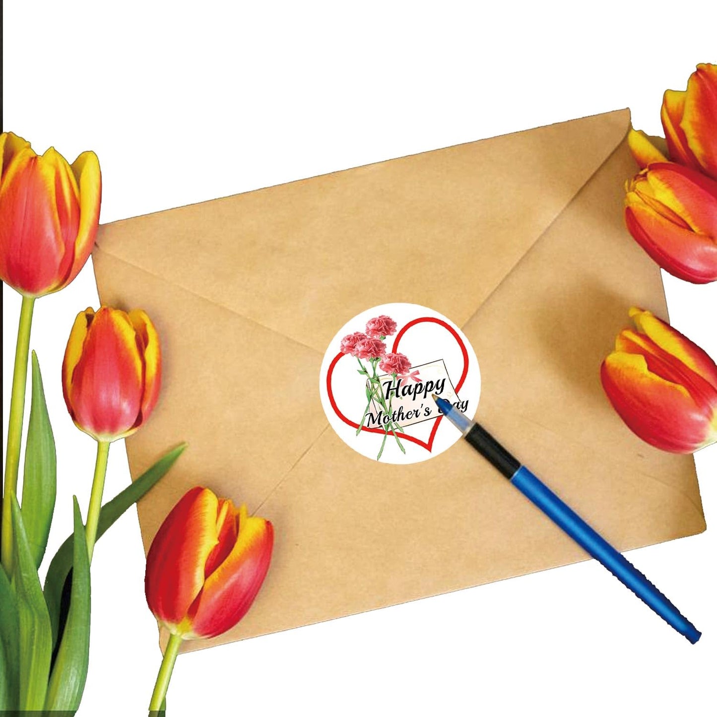 270Pcs 2 Inch Happy Mother's Day Stickers Labels Floral Mother's Day Round Labels Mother's Day Envelope Seals Stickers Best Mom Ever Decal Presents Party Favor Flowers Cookies Decorations ,9 Designs