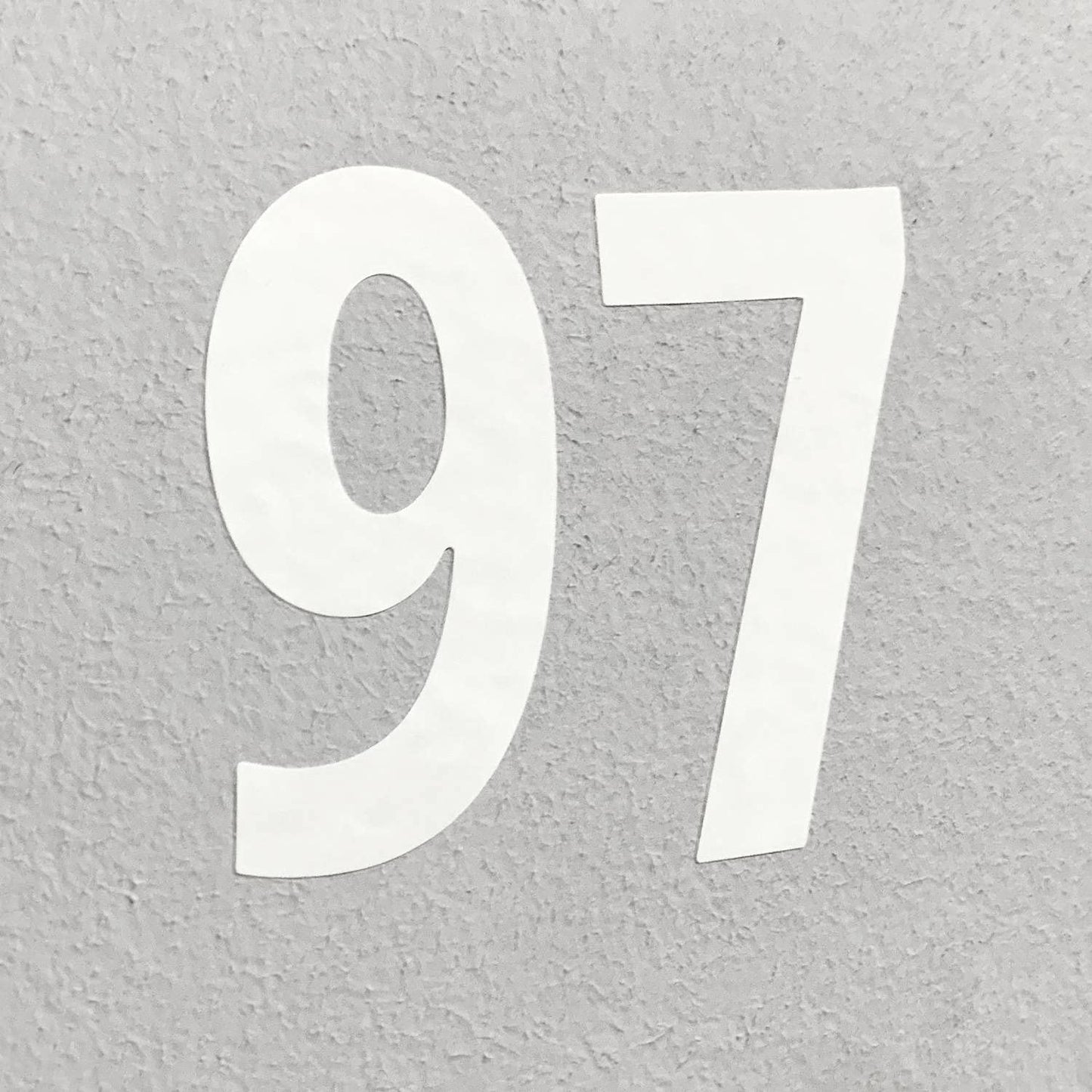 300 Pieces, 3" - Vinyl Stick on Numbers, Waterproof Number Stickers Labels - White 3 inches