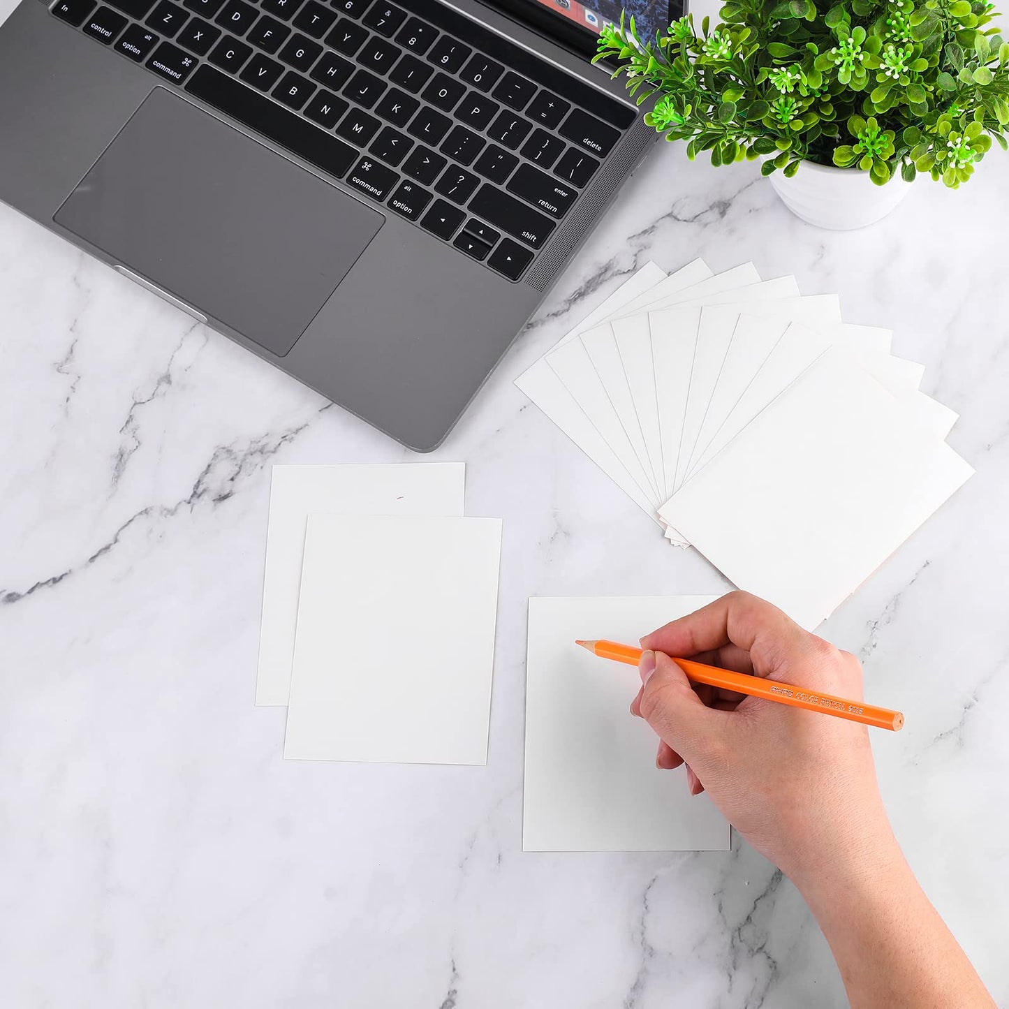 All-Purpose Labels - 50 White Matte Removable Rectangular Labels (11 x 9 cm) for School, Office and Home 4.5 x 3.5 Inch White