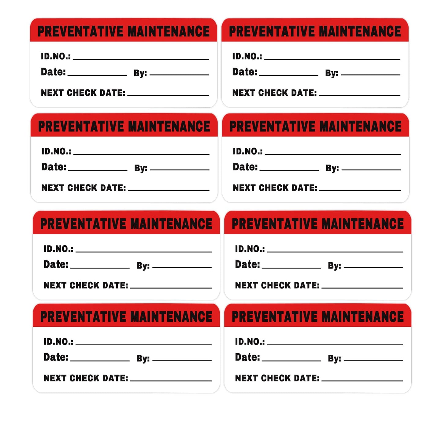2x1 Inches Preventative Maintenance Labels,Inspection Safety Label by/Date/Next Stickers,Inventory Shipping Pallet Stickers,200 Pcs.