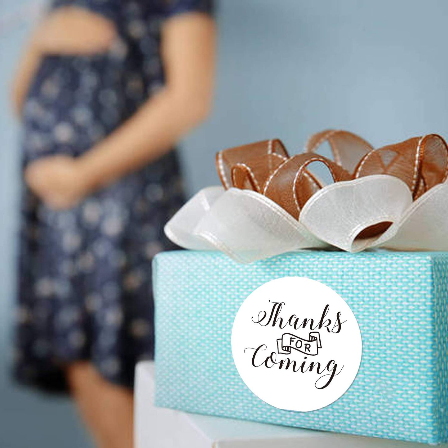 Wedding & Baby Shower Thank You Stickers - 2 Inch Circle Labels, 50 Pack