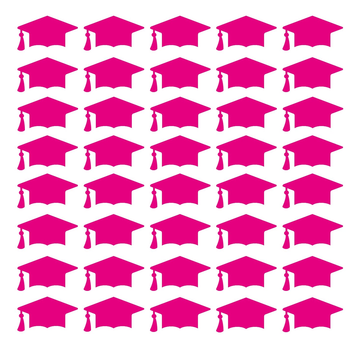80PCS Pink Graduation Cap Label Stickers Self-Adhesive Grad Hat Stickers Sealing Labels Grad Party Favor Decor for College High School Graduation Envelopes Chocolate Cards Gift Wrap (Bright Pink) Bright Pink