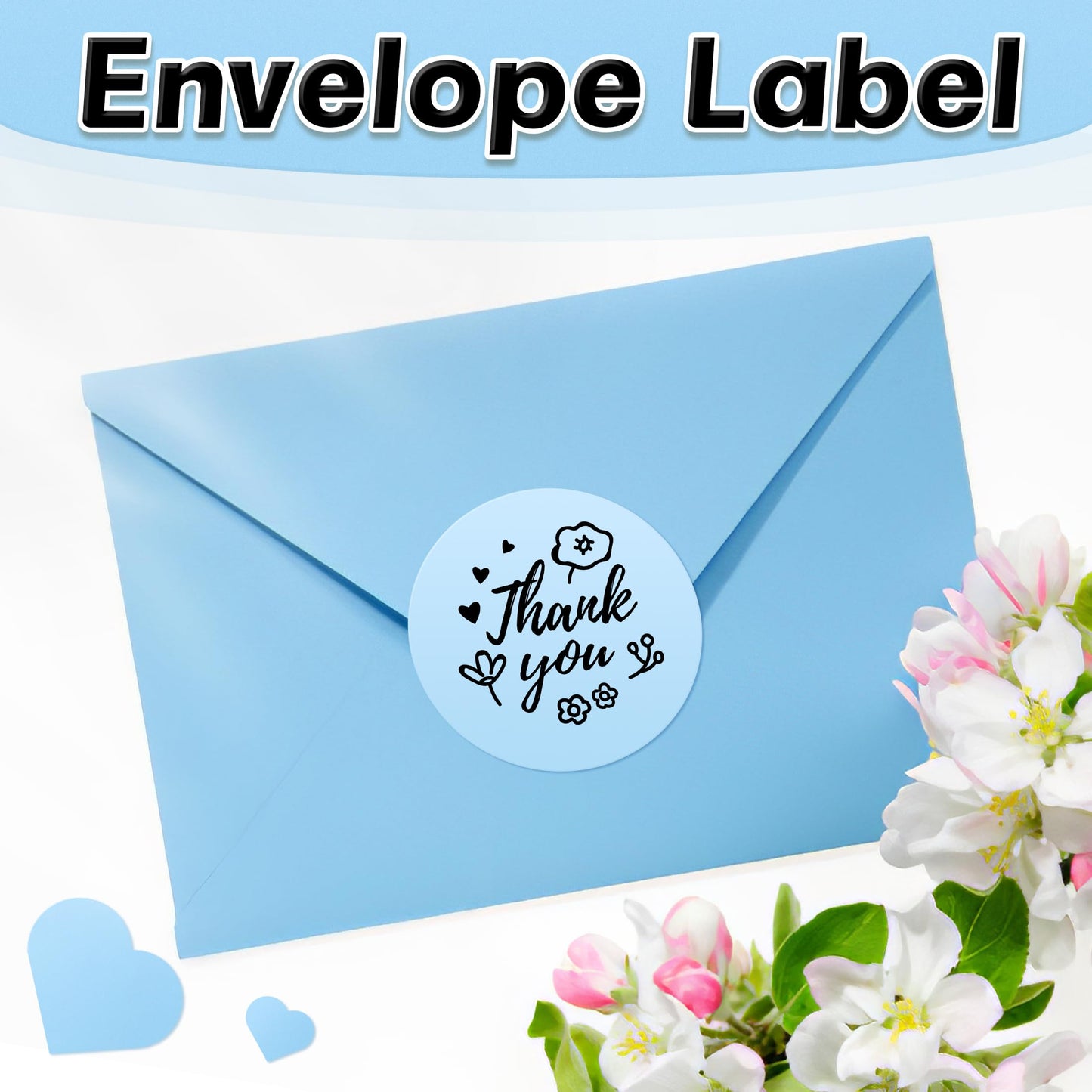 Round Stickers 2 inch,Custom Thermal Labels Stickers Personalized for 241BT, D520BT, 344WF Thermal Label Printer, 750 Labels/Roll, Blue 2"x2" 750 pcs