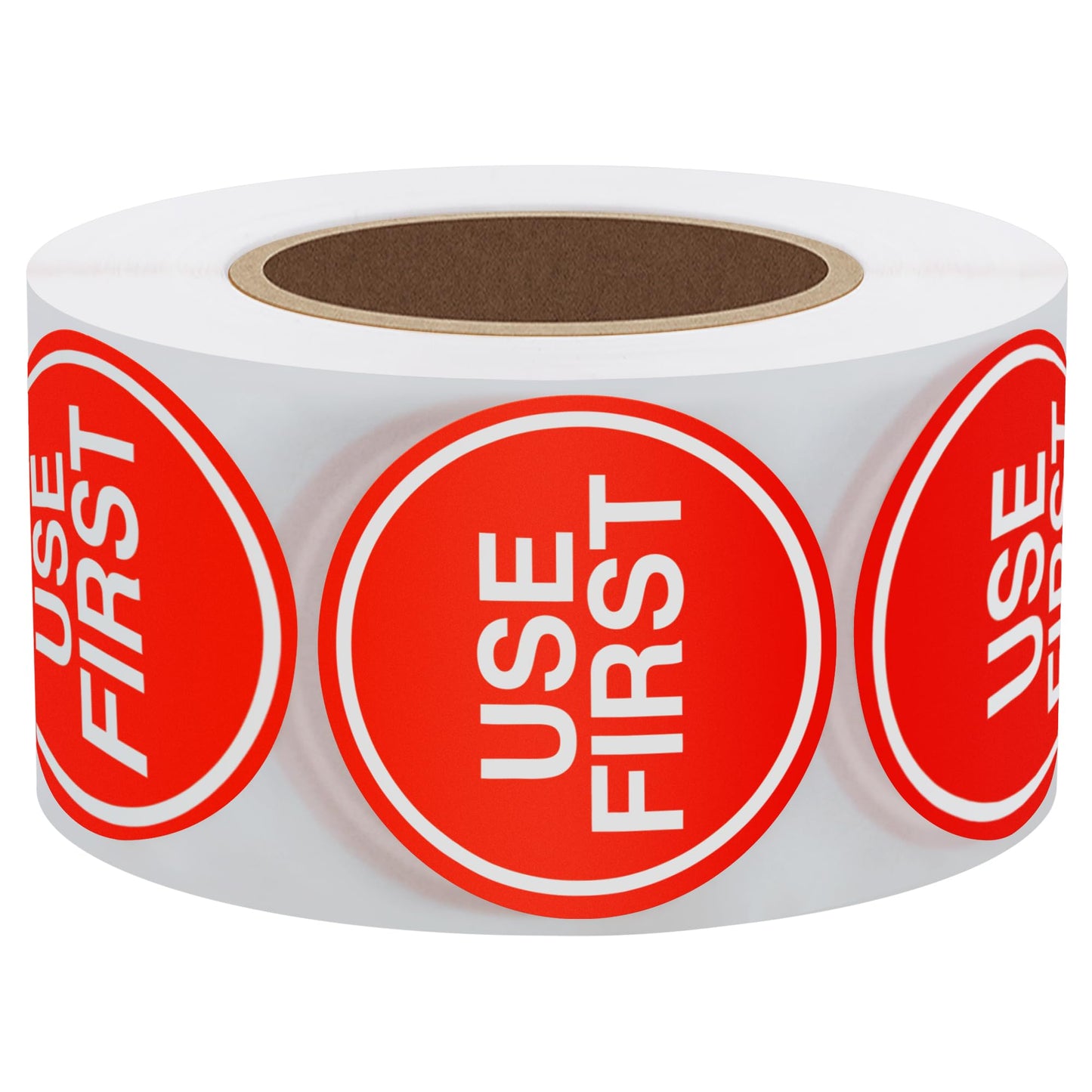 1.5" 500 Pcs Use First Stickers Small Stickers Circle Label Adhesive Dot Labels (Red) Red