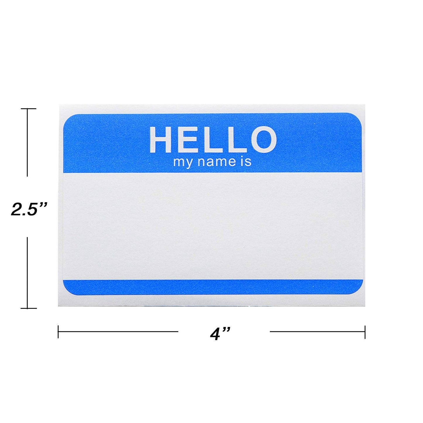 Hello My Name is Stickers Identification Badges Name Badge Label - Peel and Stick for School, Home & Office – 50 Stickers