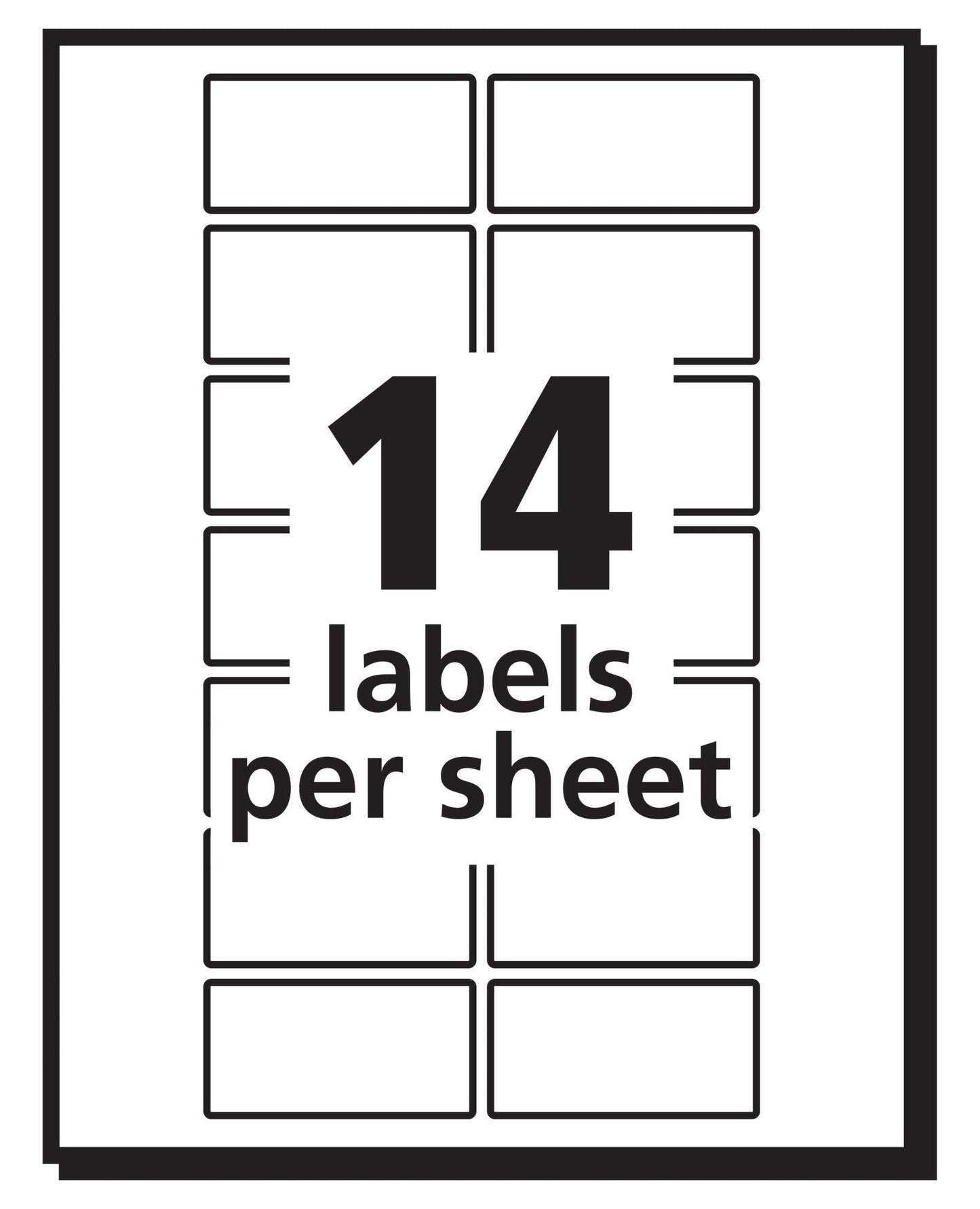 Avery Removable Labels, Removable Adhesive, 0.75" x 1.5", 504 Labels (5430)