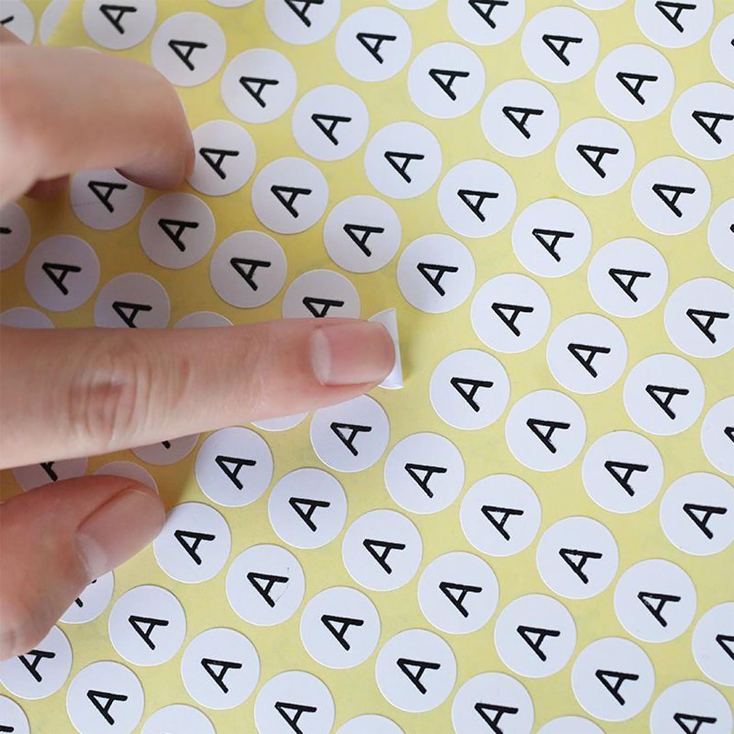 Small Alphabet Stickers, Small Letter Stickers, 26 Sheets A to Z Alphabet Stickers, Small Round Paper Self-Adhesive Peel and Stick Letter Labels A-z