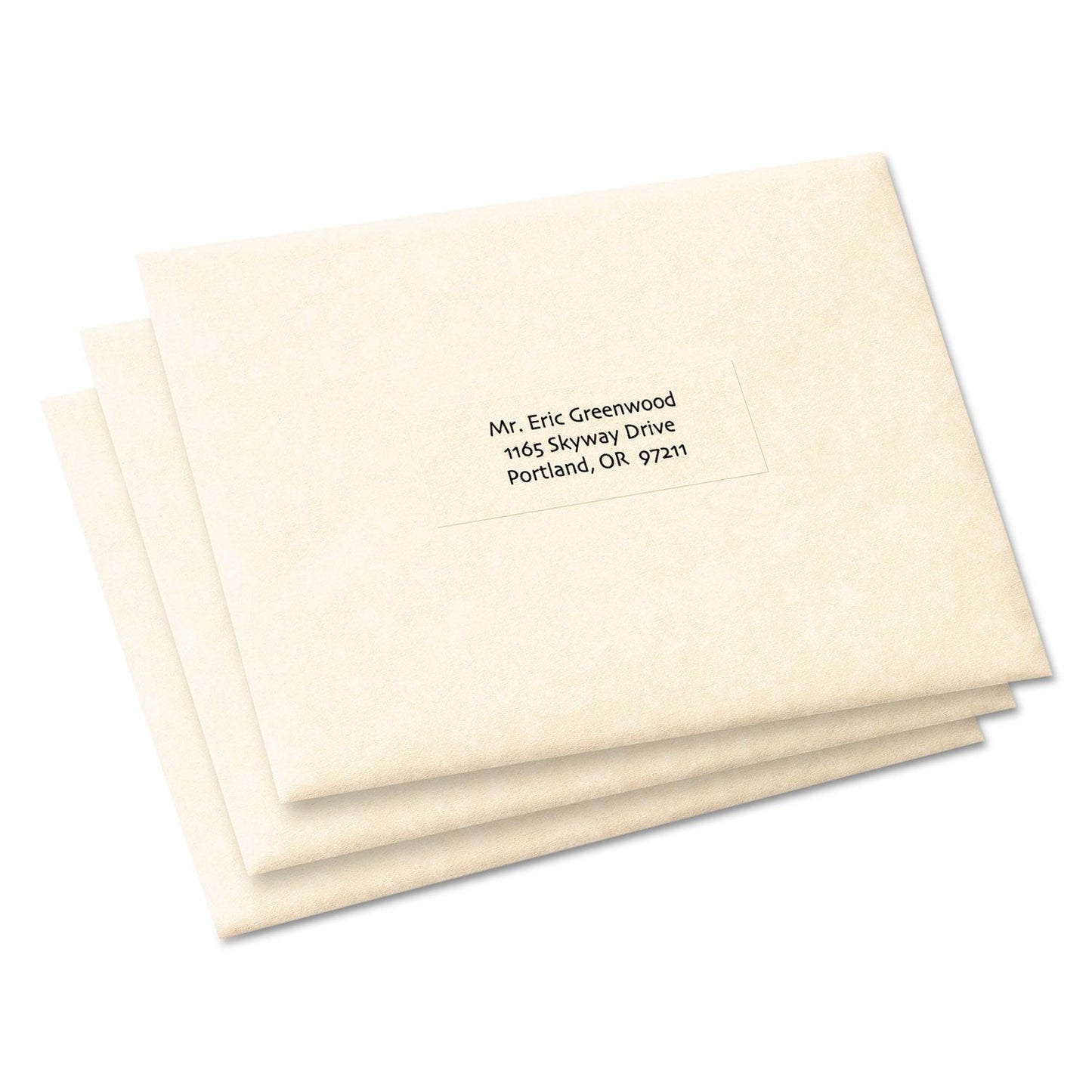 Avery Address Labels for Copiers, 1" x 2-13/16", 2,310 Matte Frosted Clear Labels (5311)