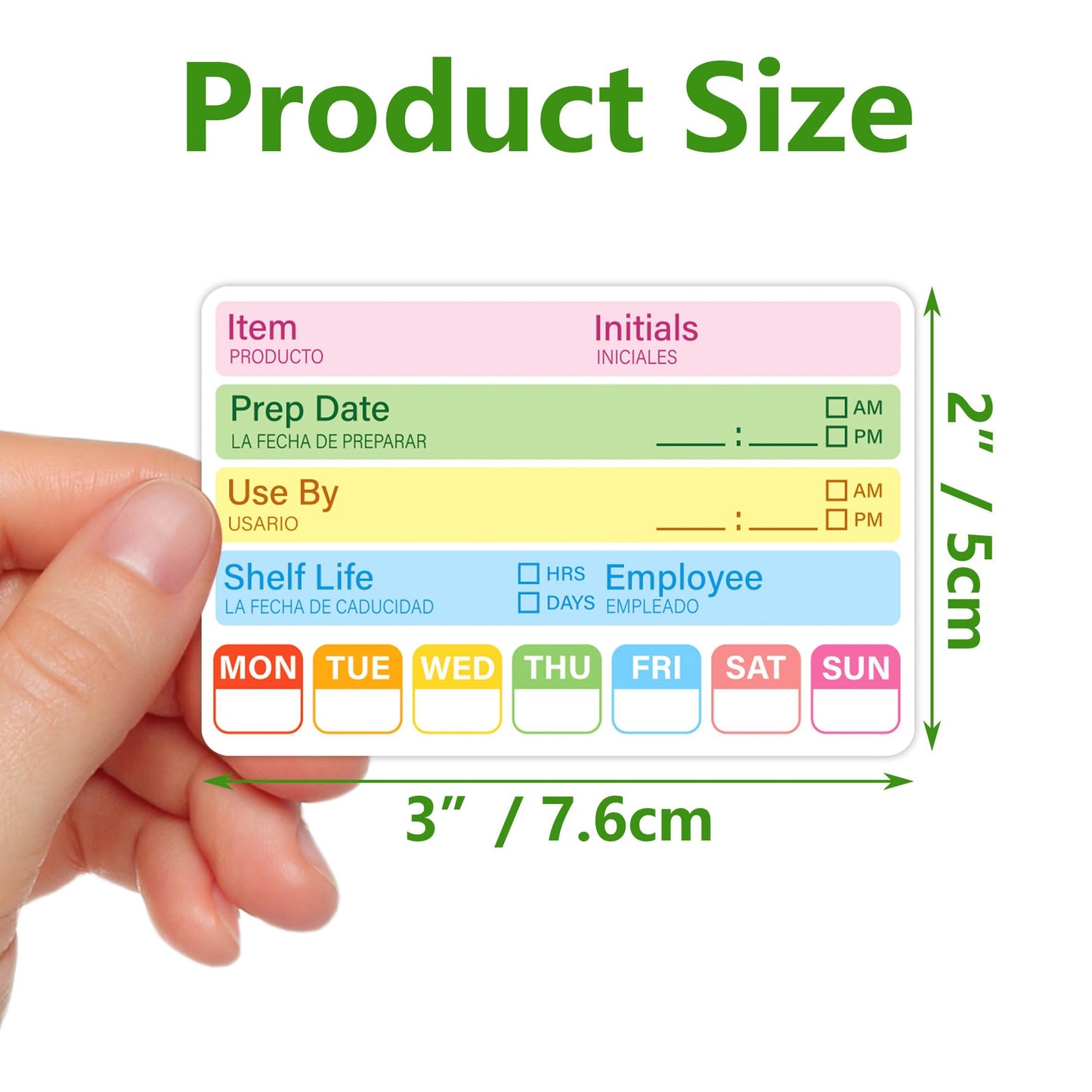 480Pcs Food Rotation Labels for Restaurant Self-Adhesive Removable Expiration Date Stickers for Reusable Containers Kitchen Supplies 3 X 2inch Multicolor