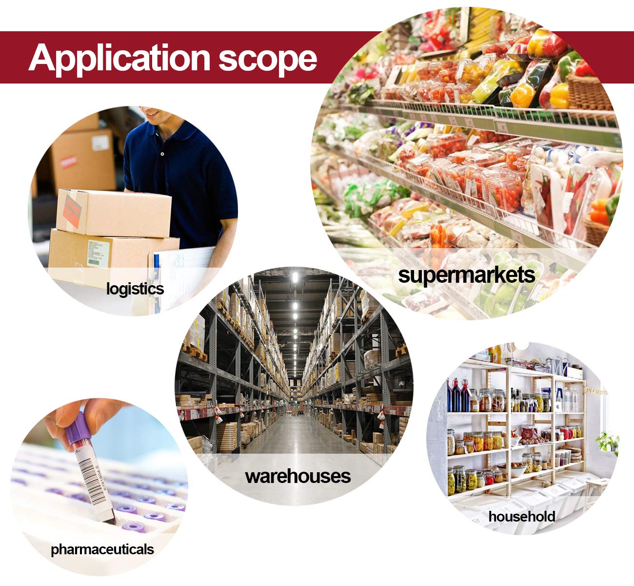 1000 Freezer Food Labels On Roll,Self-Adhesive Date Labels 1x2 Inch Removable Labels for Food Containers Storage,Food Containers Storage,Refrigerator,and Pantry Organization