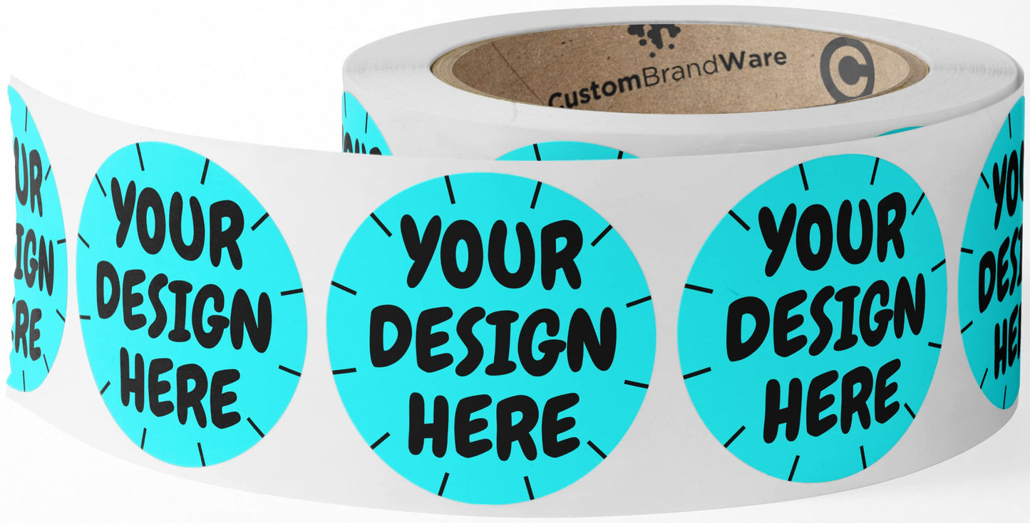 50+ Custom Circle Sticker Labels, Gloss/Matte Custom Sticker, Any Text + Image, Your Logo Design is Printed on Premium Paper (1.5 inch Circle) 1.5 inch Circle