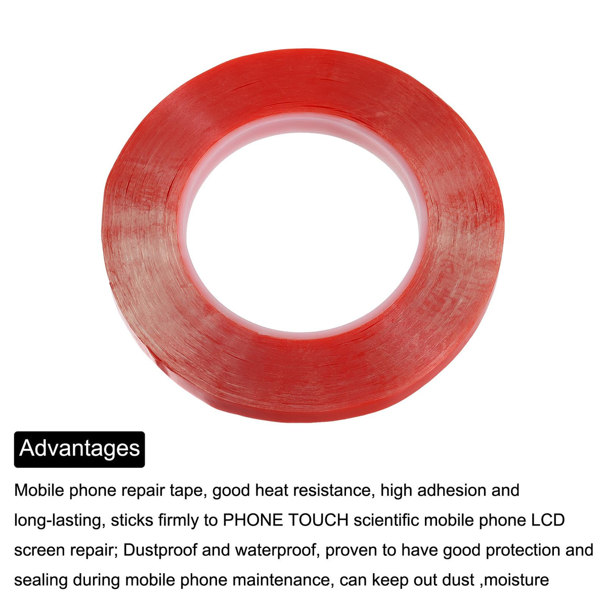 MECCANIXITY 3/8" x 98ft Phone Repair Adhesive Tape LCD Screen Repair Sticker Double Sided for Cell Phone Tablet Laptop 3/8"