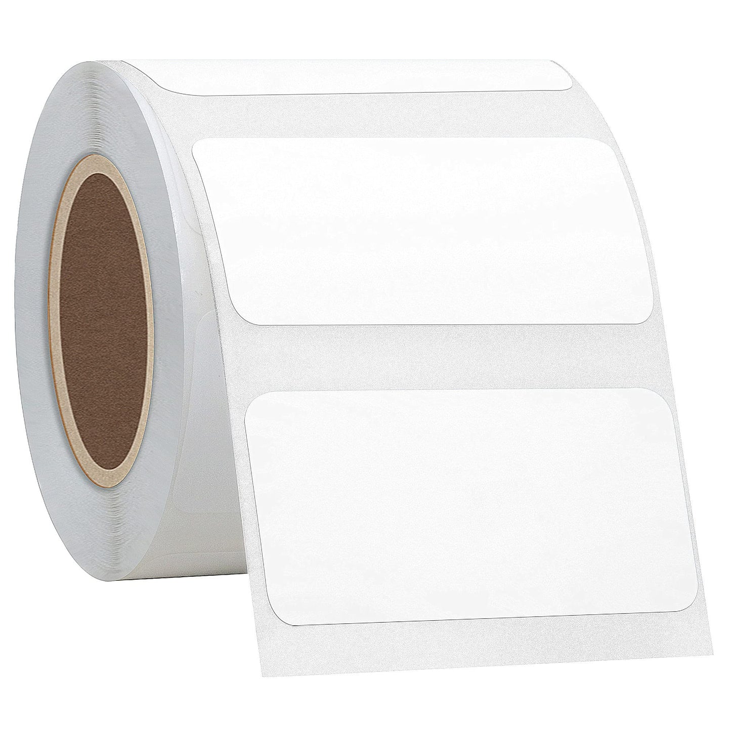 Hybsk 40x20mm Portable Printer Label Paper Multi-Purpose Tear Resistant Direct Thermal Labels Self-Adhesive Stickers Compatible with P50 Label Maker (40x20mm,White Lable,2 Rolls)