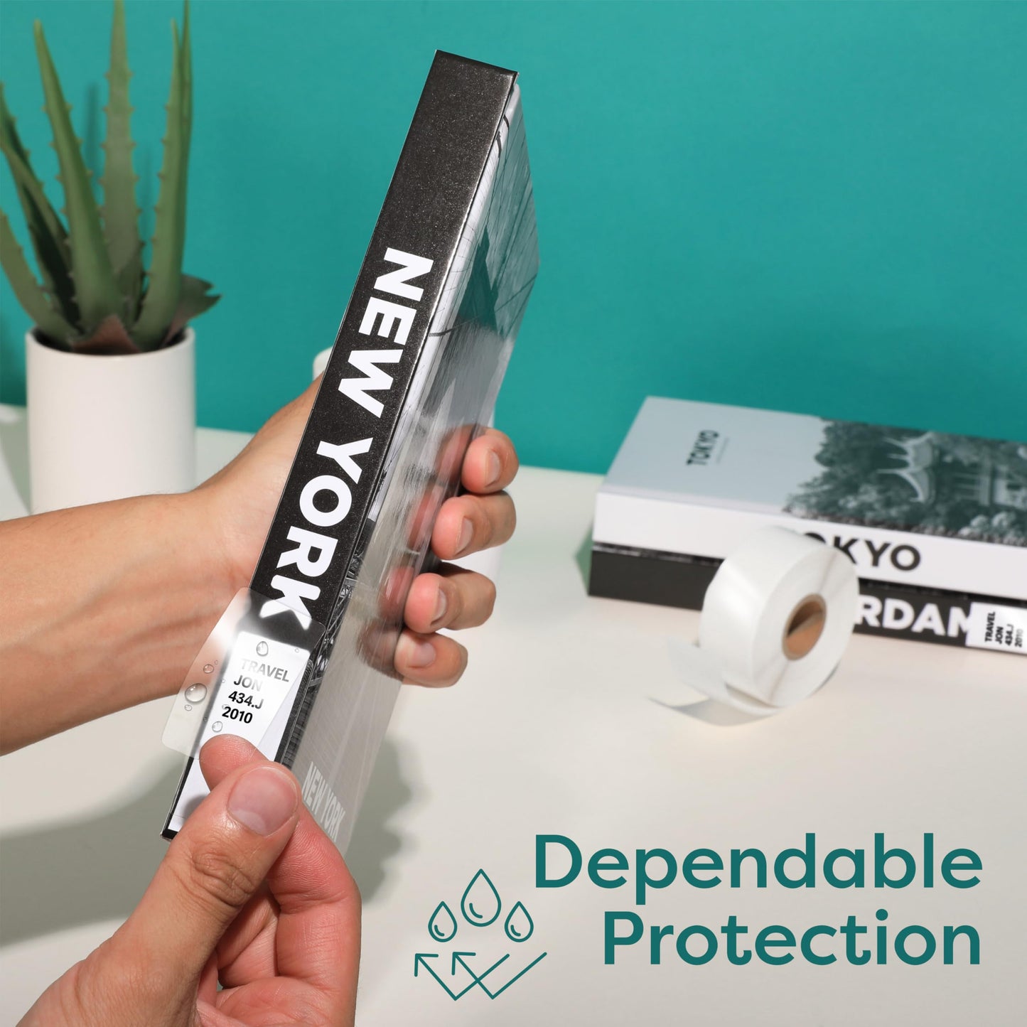 Aegis Adhesives - 2" X 4" Clear Rectangle Labels - Transparent Stickers to Protect UPC Barcodes, Addresses, Shipping Information, and More (1 Roll, 500 Labels/Roll) 2" X 4"