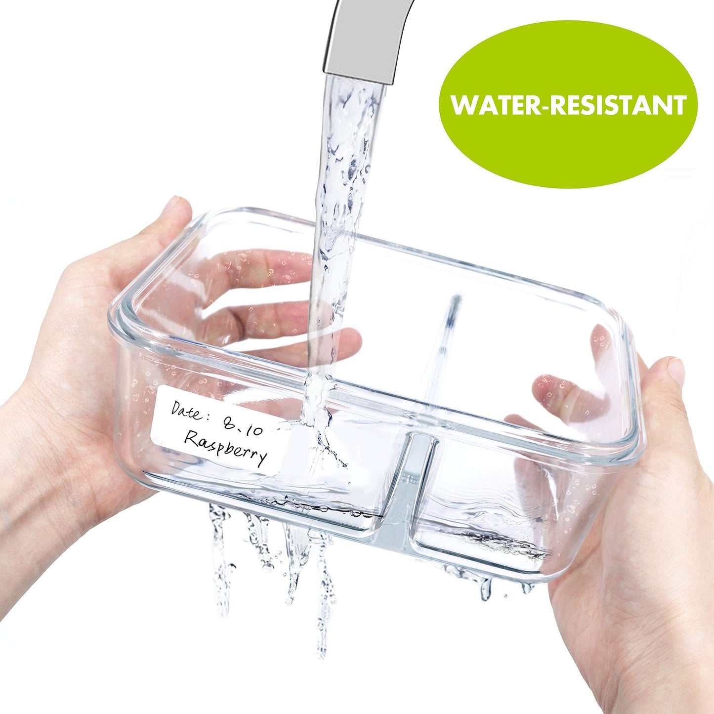 1000 Blank Removable Freezer Labels Water Oil Resistant with Perforation Line for Food Containers Jars Pantry Organization (Each Measures 1” x 2”) 1000-blank 1” x 2”
