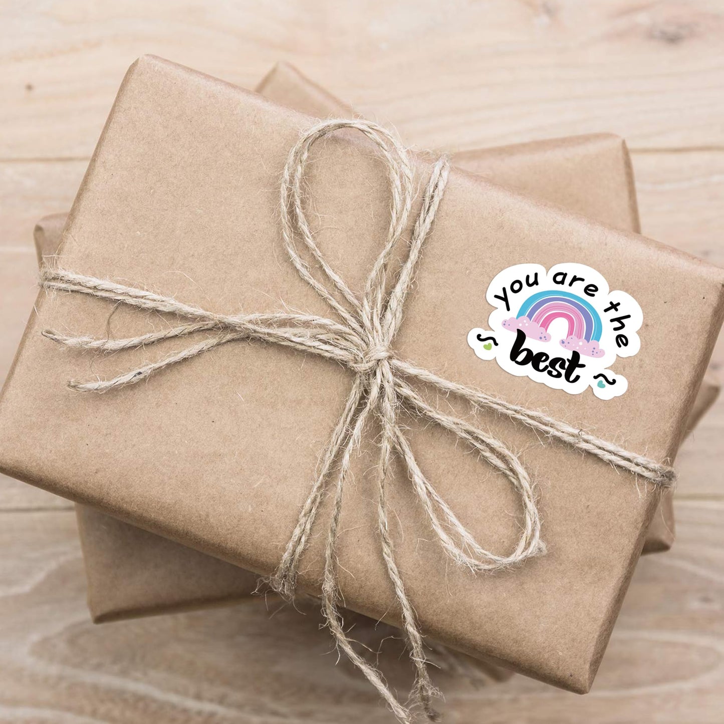 You are The Best Thank You Stickers - Rainbow Design Business Stickers, 500 PCS for Small Business Packaging & Shipping You Are the Best