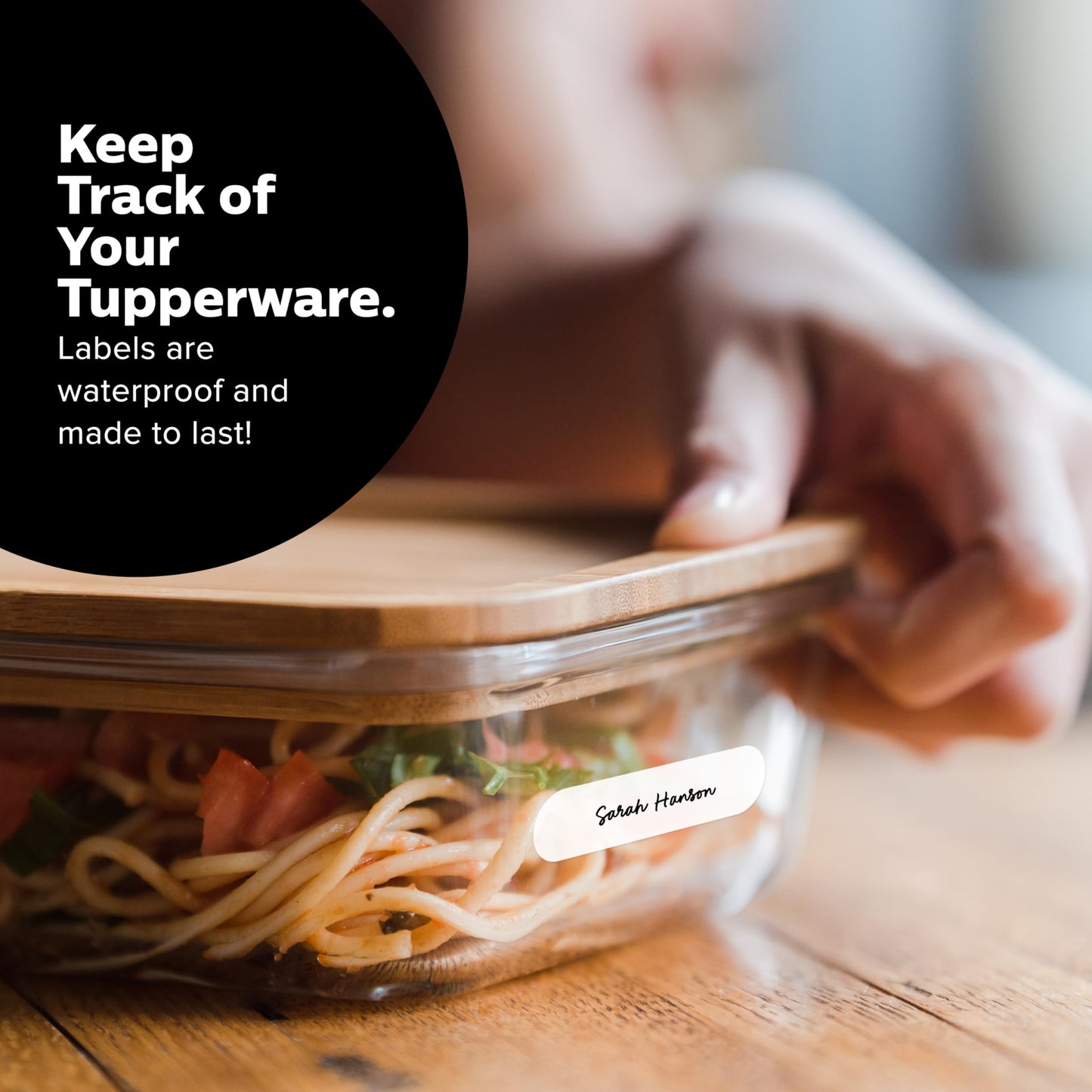 ThreeKin Waterproof Labels for Bottles & Containers - 72 Custom Stickers | All-Purpose & Personalizable | Dishwasher, Freezer & Microwave Safe | BPA-Free | USA-Owned (White) White
