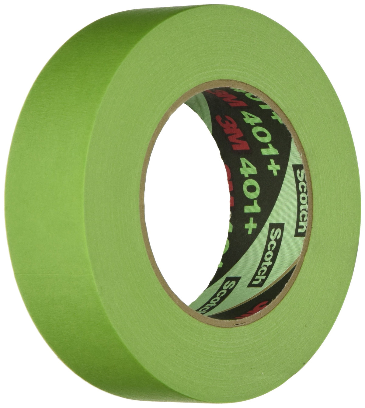 3M™ High Performance Green Masking Tape 401+, 36 mm x 55 m 6.7 mil, 16 Roll/Case 1.5 Inches x 60 Yards (Pack of 1)