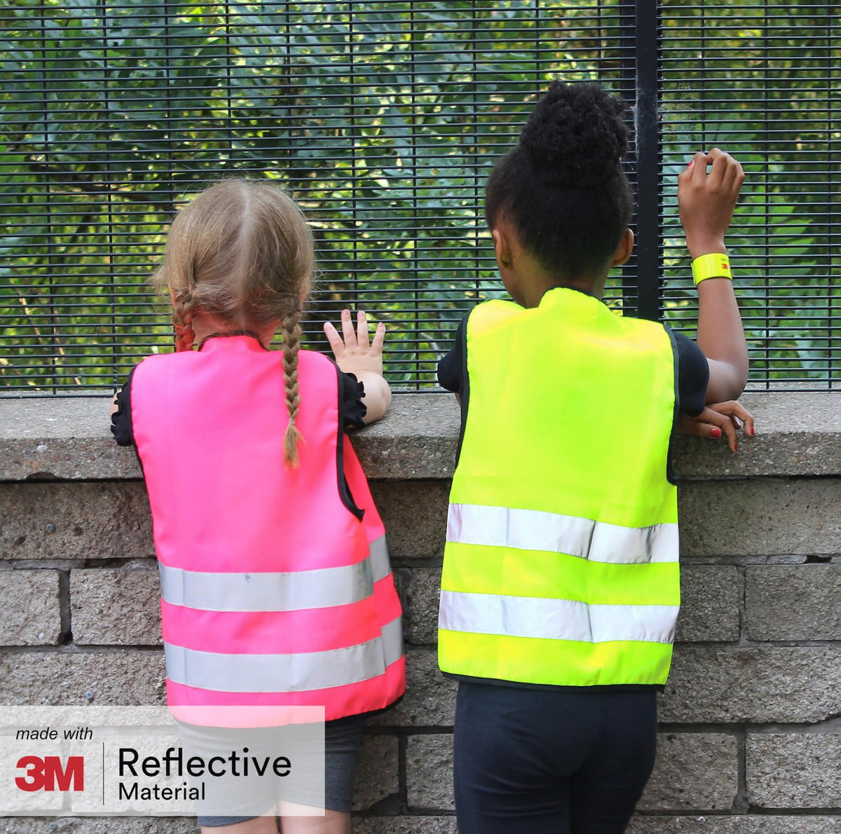 Salzmann Children's High Visibility Vest - Reflective Safety Vest with Zipper - Made with 3M Reflective Material 7 - 13 Years Yellow