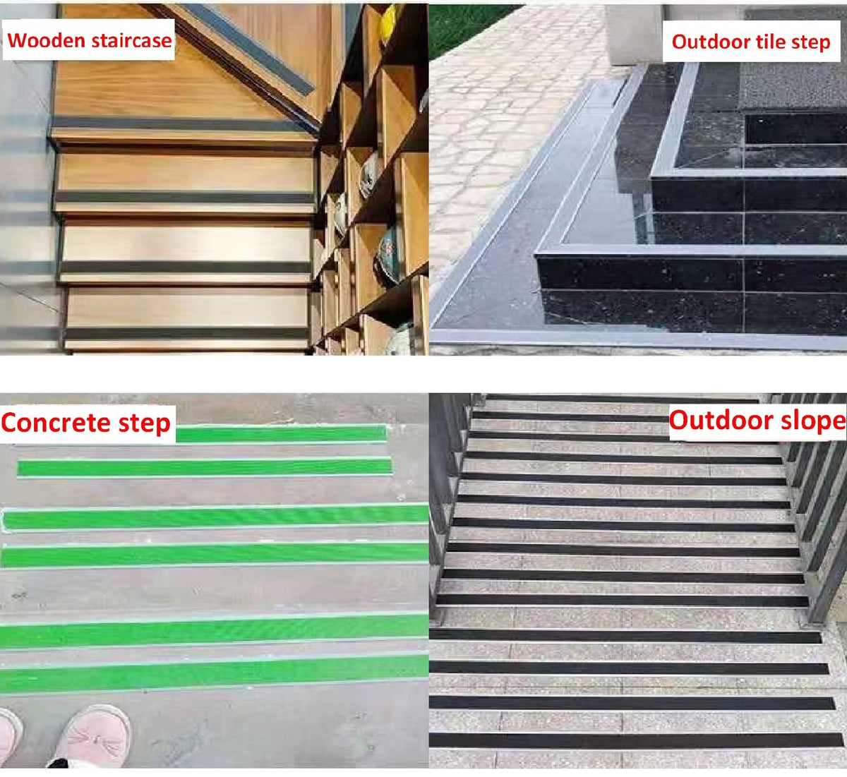Anti Slip Tape 2 Inch Wide, Waterproof Grip Adhesive Heavy Duty High Traction Friction for Indoor/Outdoor Steps (17 Ft/Black). 2"x17ft Frosted material-Black 1
