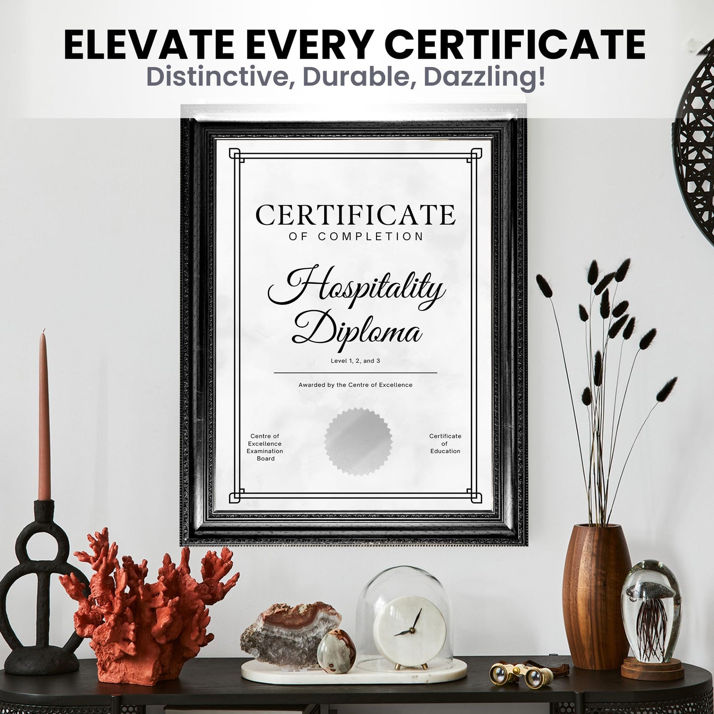 Perco Metallic Silver 2-Inch Serrated Edge Sticker Labels with Permanent Adhesive - 500 Labels per Roll - Stylish & Elegant Seals for Envelopes, Certificates, Awards, Packaging & More - Made in USA