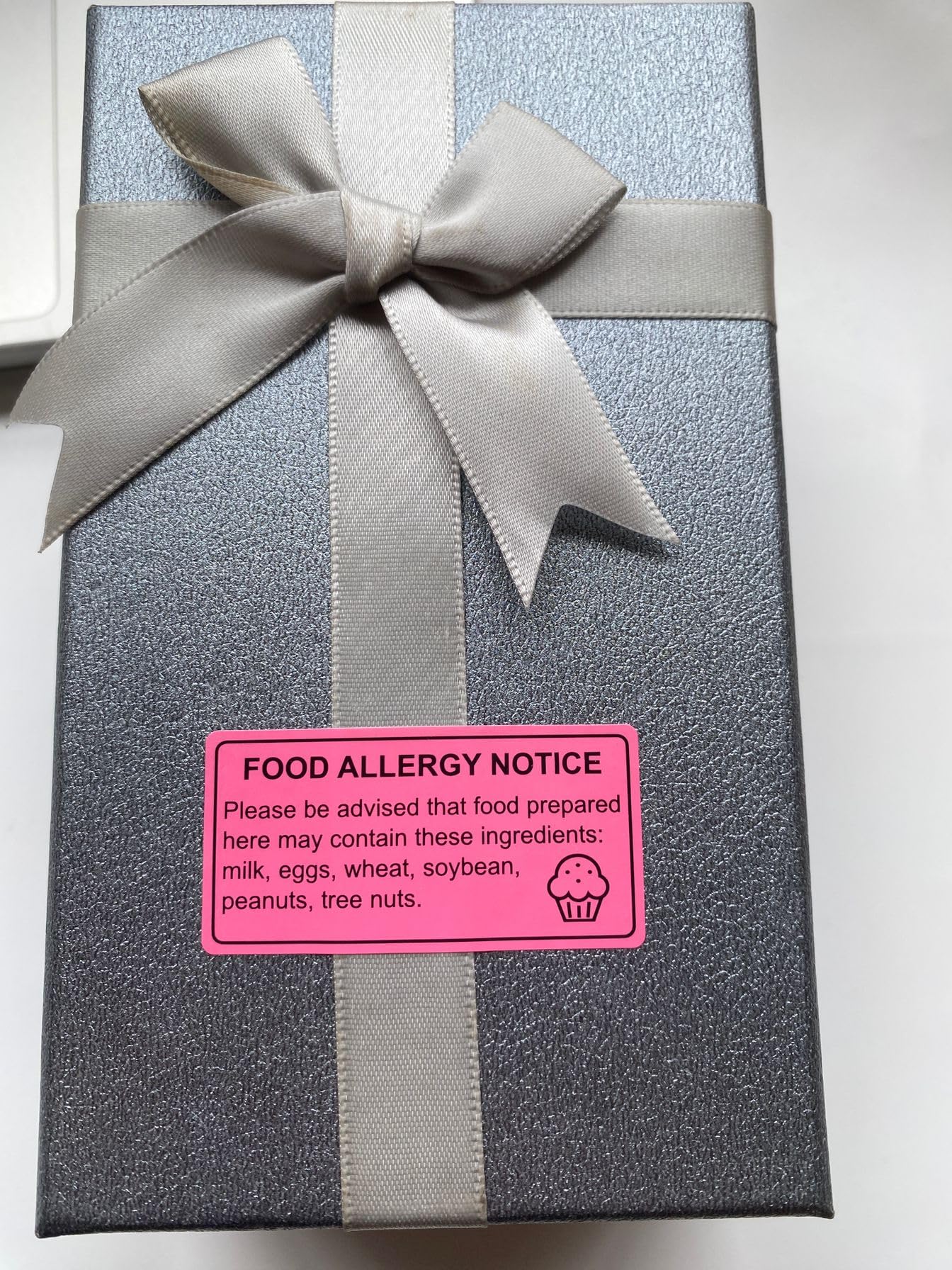 1x2 inch 500PCS Food Allergy Warning Labels Allergies Restaurant Food Removable Labels Adhesive Stickers