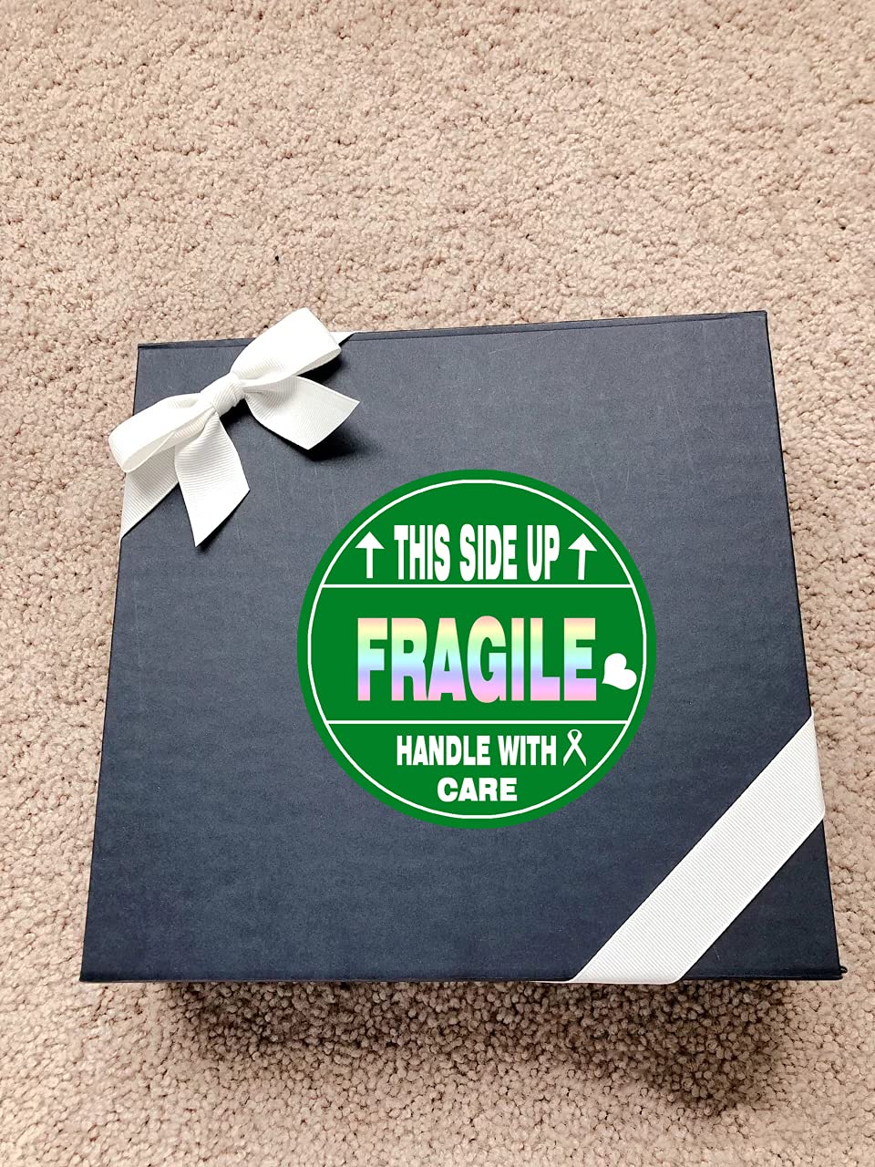 This Side Up Fragile Handle with Care Stickers,Fragile Stickers for Shipping and Packing,Shipping Labels,2 x 2 Inch 500 Total Labels.