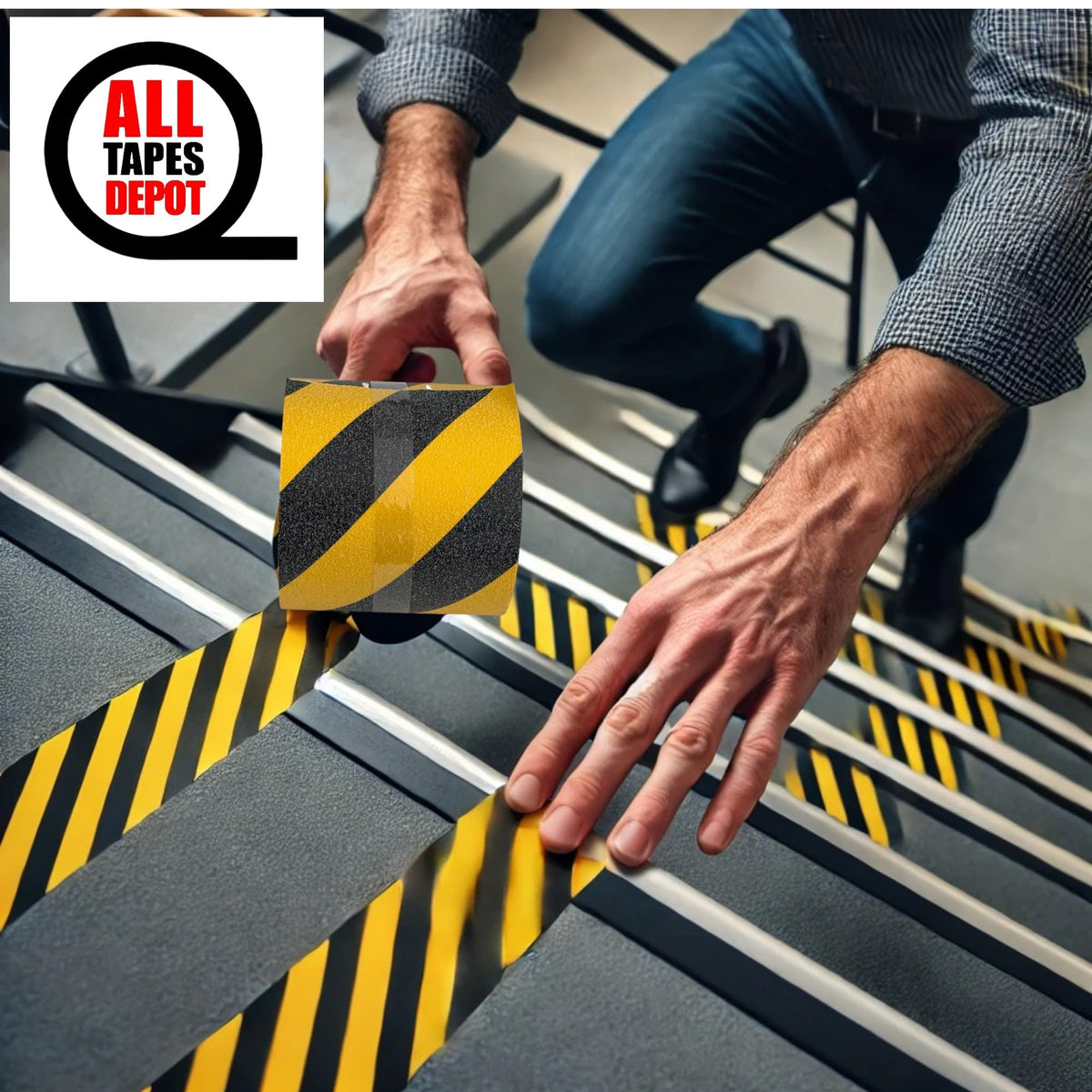 Sure-Step Non-Skid Safety Tape – 1" x 60' Pack of 1 ROLL RED High Traction, Waterproof Adhesive, Anti-Slip Tape for Stairs, Ramps, and Walkways – OSHA Compliant