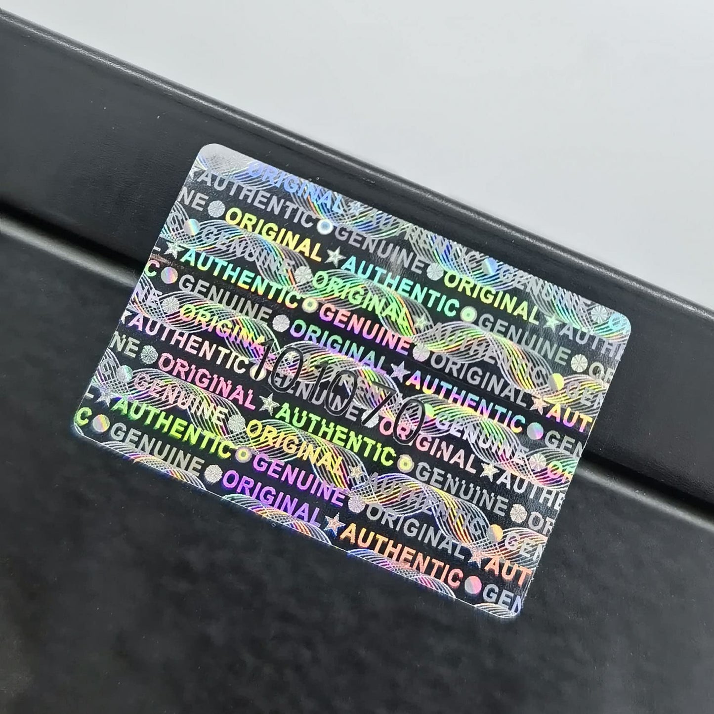 1.18X0.79 inch Silver High Security Tamper Evident Seal Warranty Void Original Genuine Authentic Hologram Labels/Stickers w/Unique Sequential Serial Numbering Tamper Proof Stickers(100) 100