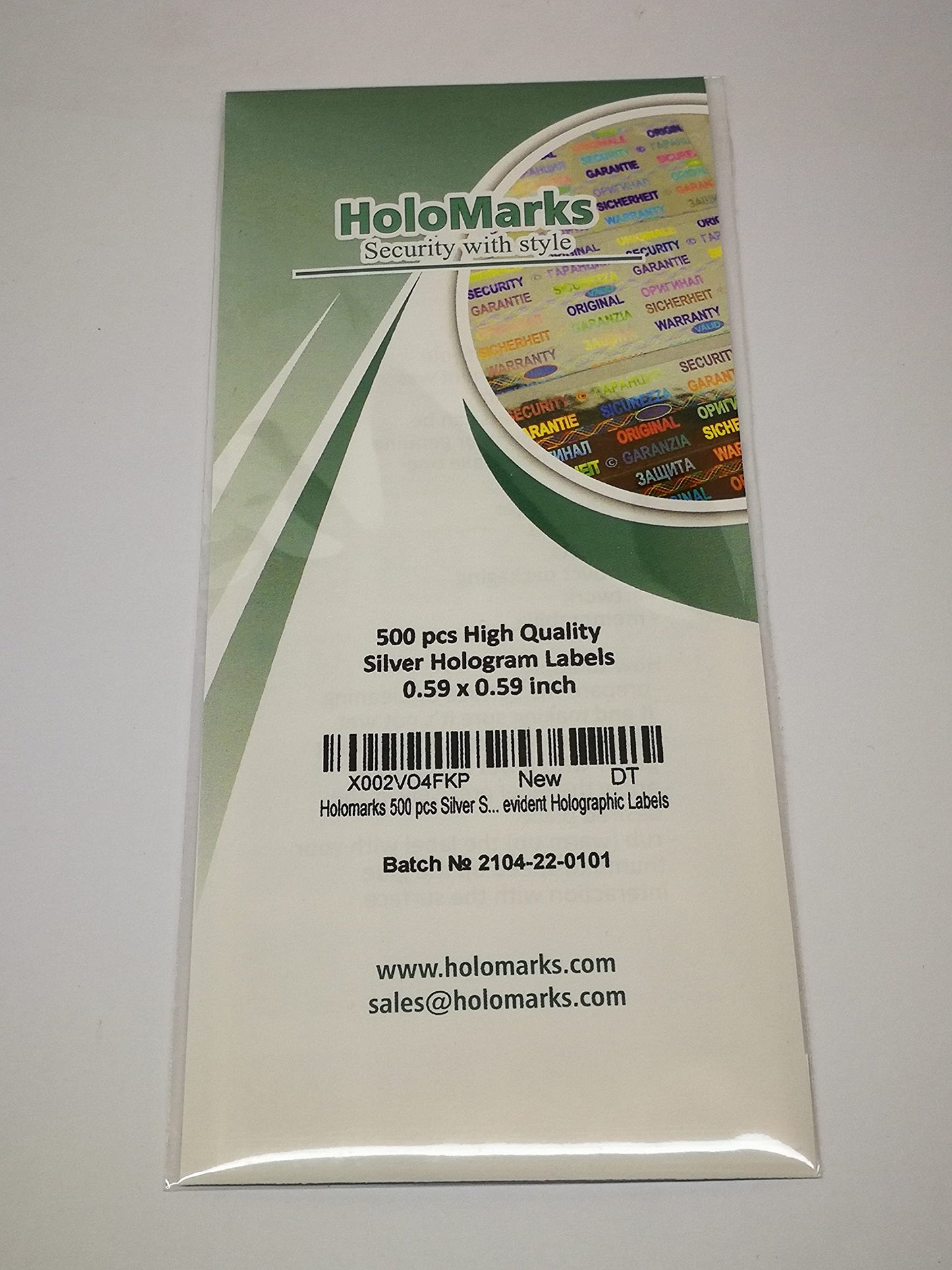 500 pcs Silver Security Seal 0.59 x 0.59 Inch, Void Hologram Stickers, Warranty Tamper evident Holographic Labels