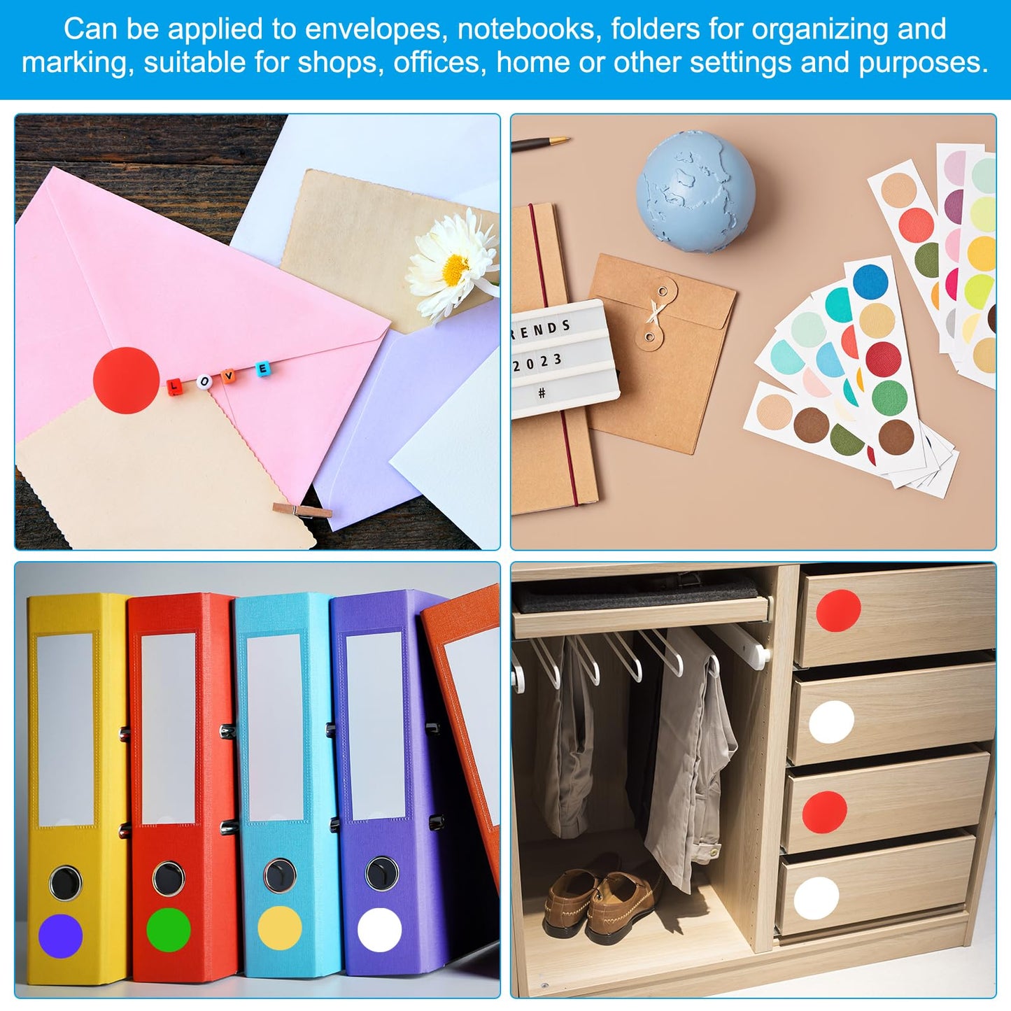 PATIKIL Round Colored Stickers 4", 10 Pcs Removable Sticky Writable Circle Coding Labels for Office Shop Home Classroom Marking Classification, Burgundy