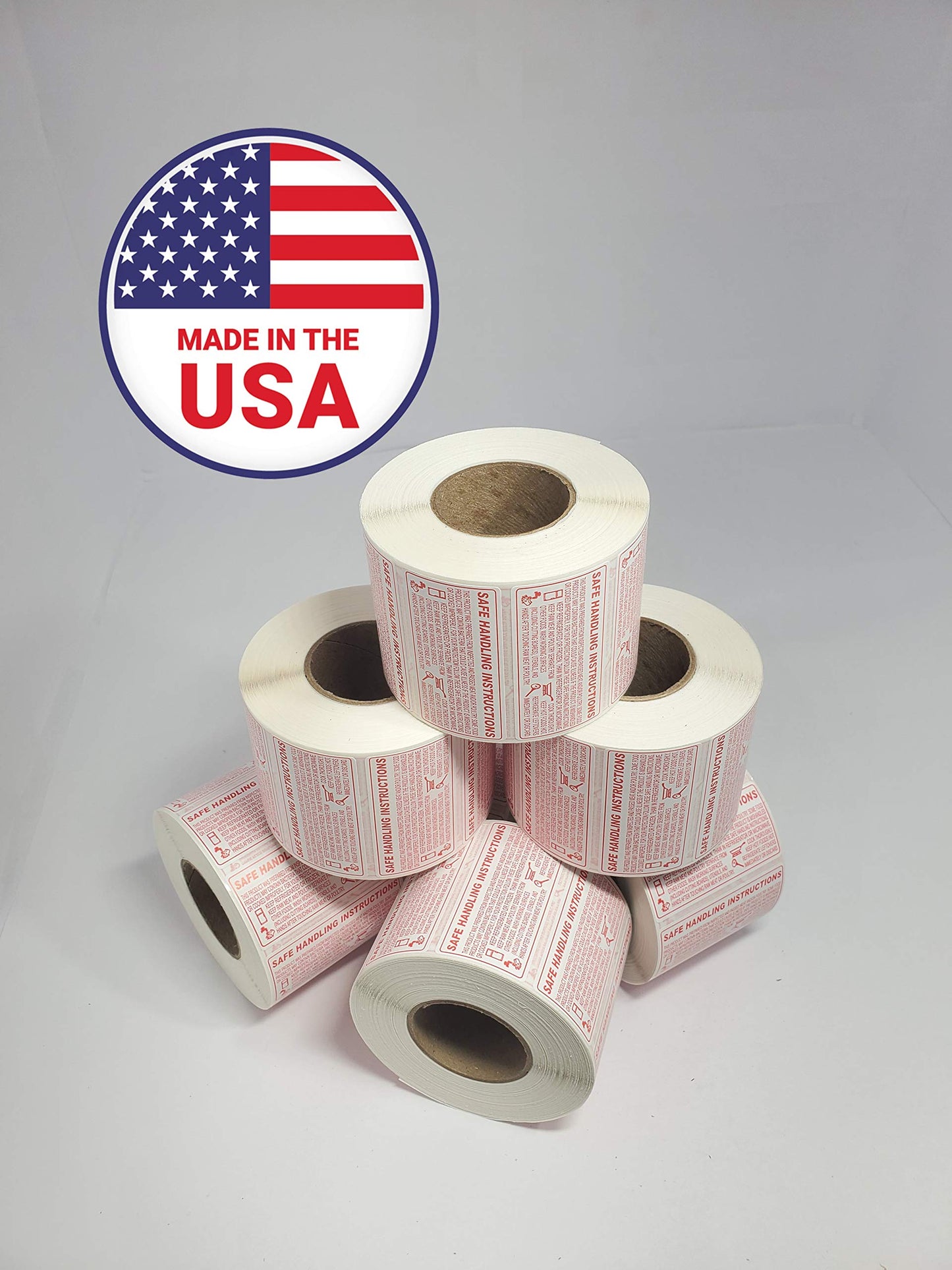 Food Safe Handling Instructions Labels, Meat, Chicken Packaging Instructions,1000 Labels. 2.25 x 1.125 inches Made in USA (1 Roll) 1 Roll