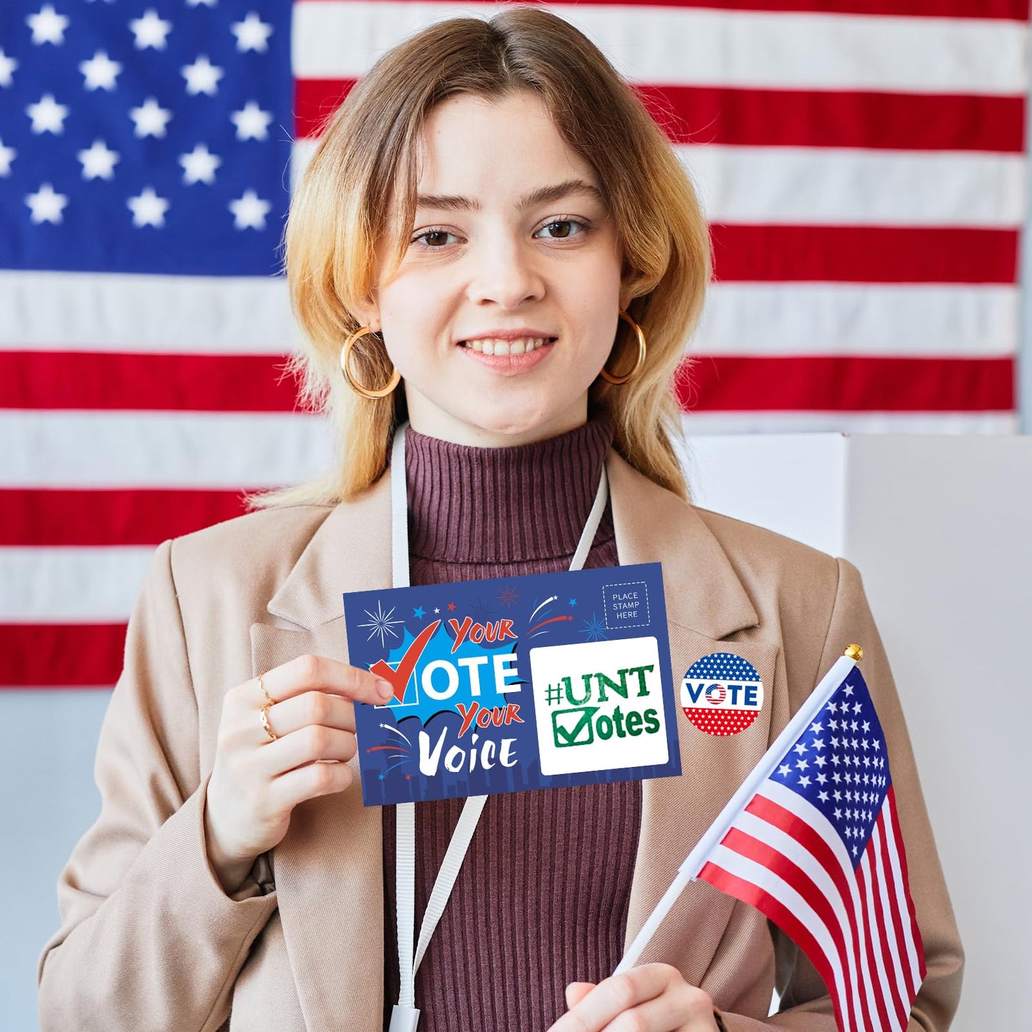 360 Pcs I Voted Today Stickers 1.5 Inch Round I Voted Stickers with Red, White, and Blue for Election Day