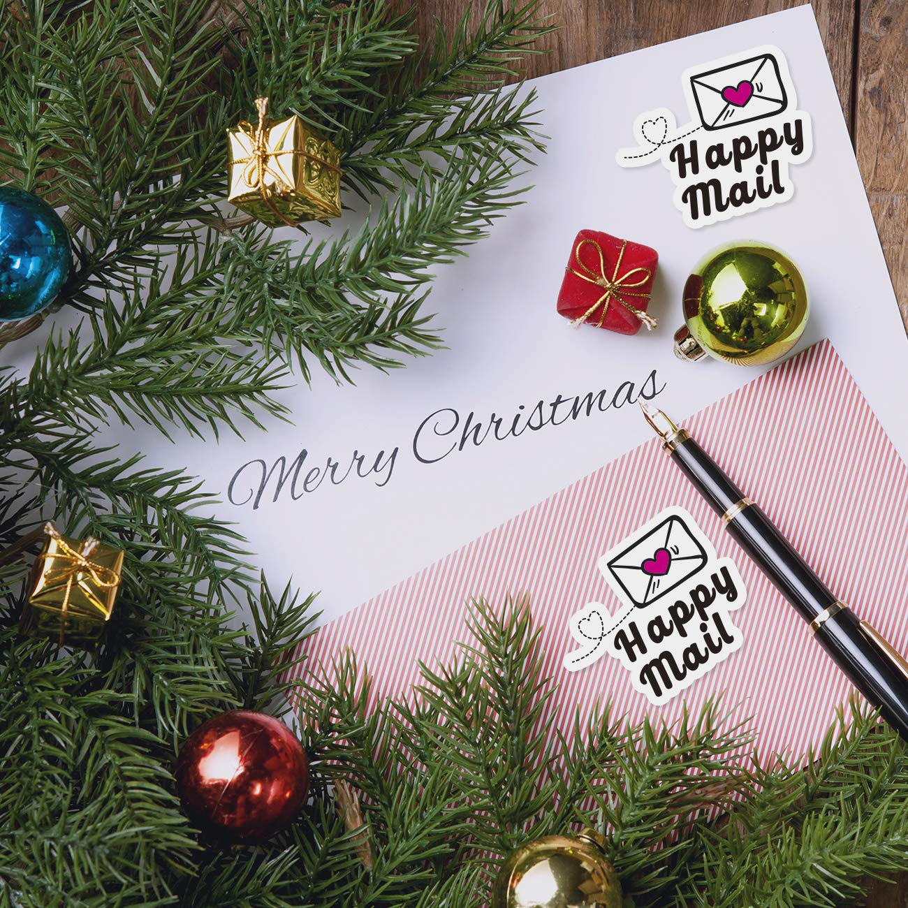 PLESIU Small Business, Handmade Sticker,Packaging Sticker (Happy Mail) Happy Mail