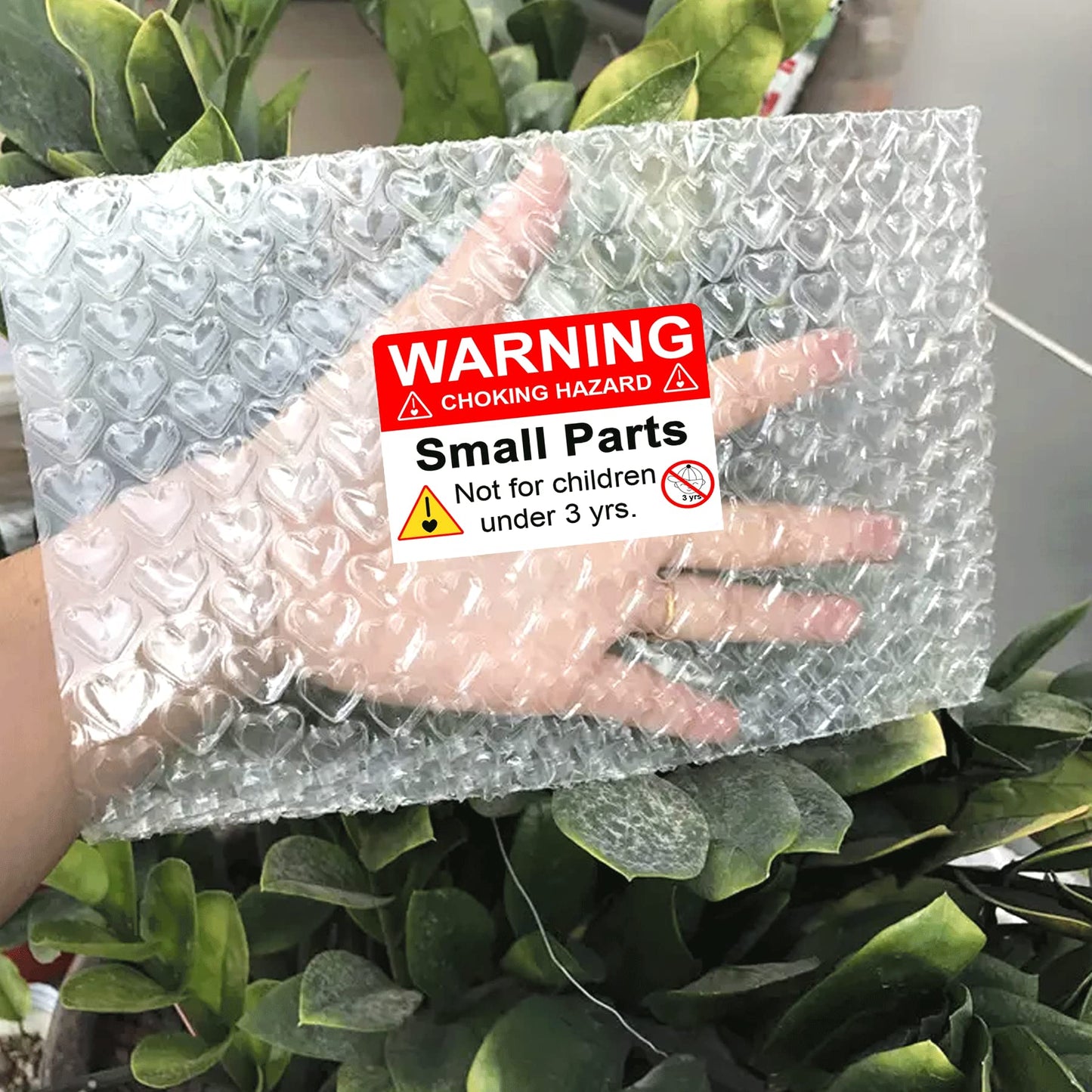 wootile Choking Warning Hazard Labels 1x 2 Inch Choking Warning Labels Red Small Parts Suffocation Warning Stickers Not for Children Under 3 Years Label for Packing Shipping 500 pcs 1 x 2Inch