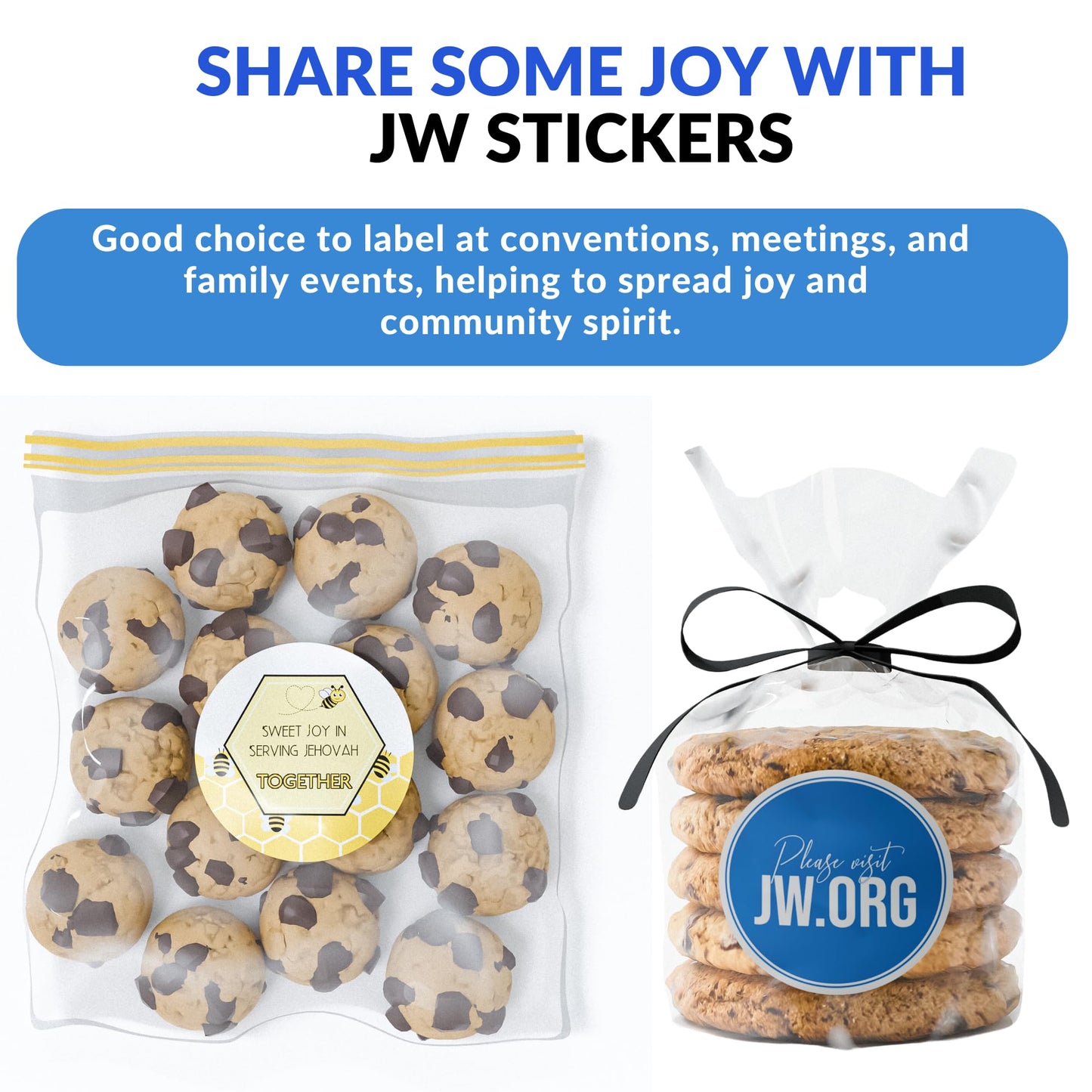 1.9 Inch JW Stickers Pioneer Ideas Bulk, Jehovahs Witnesses Gifts, JW Pioneer School Gifts, JW.org Stickers, Jehovahs Witnesses Ministry Supplies for Convention, Precursores, Field Service