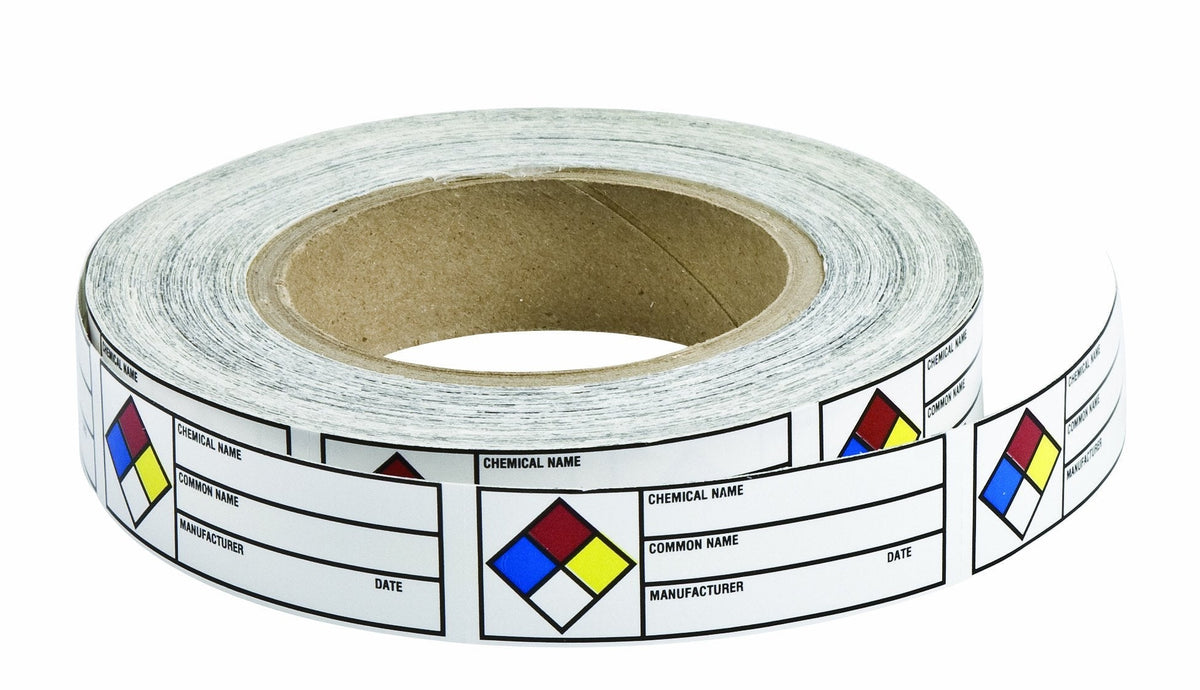 Brady 102844 Paper Label B235 1x3 Right-To-Know Label W/NFPA Diamond , 1" Height x 3" Width (720 Labels per Roll, 1 Roll per Package)