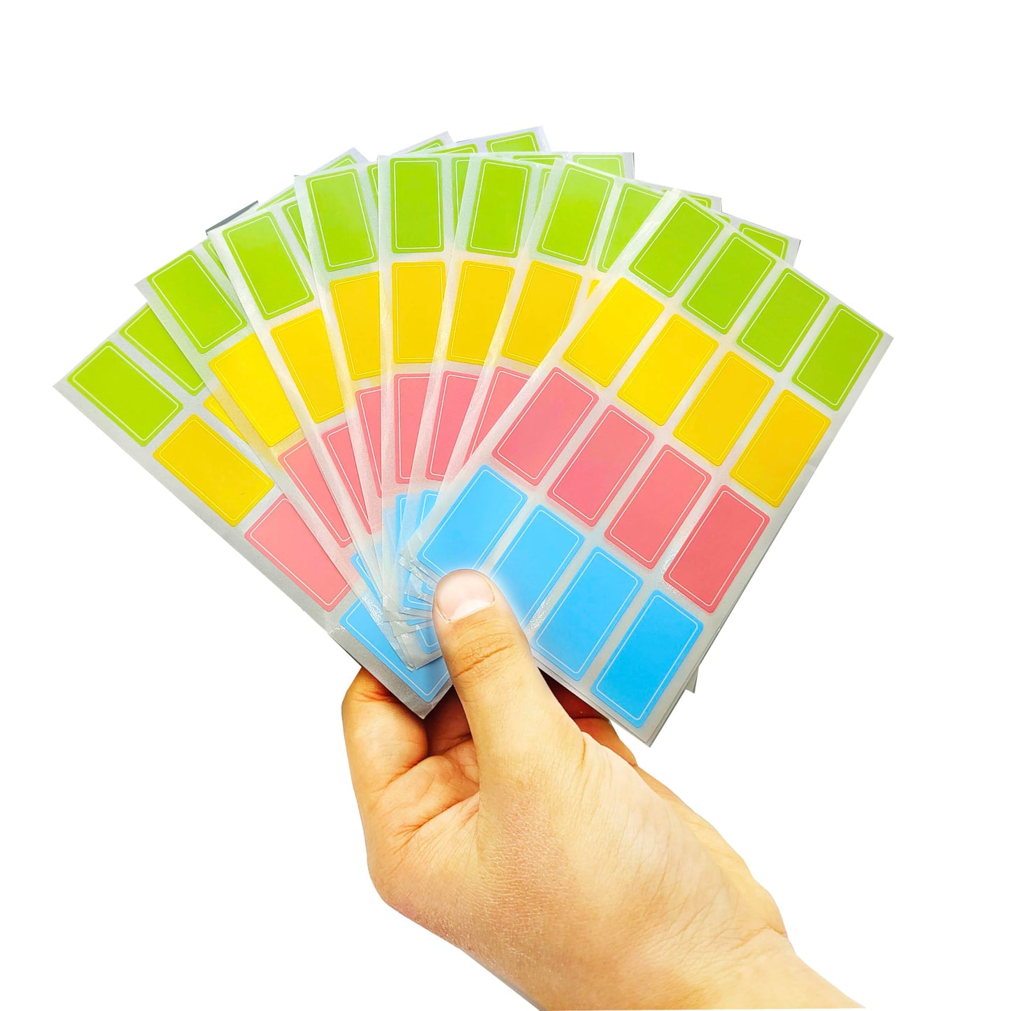 100pcs 5.5"X 8" Small Zip Lock Bags,Mini Ziplock Bags With 160pcs Colored Removable Labels Easy Peel Off Color-Coding Sticker Labels To Write On Waterproof Labels