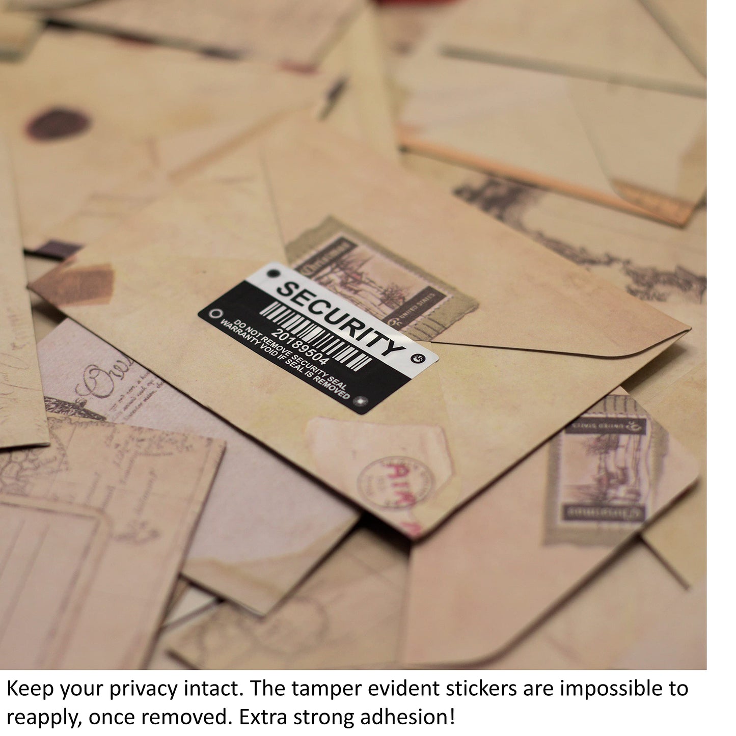 Tamper Evident Stickers, Tamper Proof Security Seal with Individual Serial Numbers and Barcode. Each Sticker is 1.56 x 0.75 inches. Destroyed Upon Removal. Residual Text Left on Item. (245 Stickers) 245 Stickers