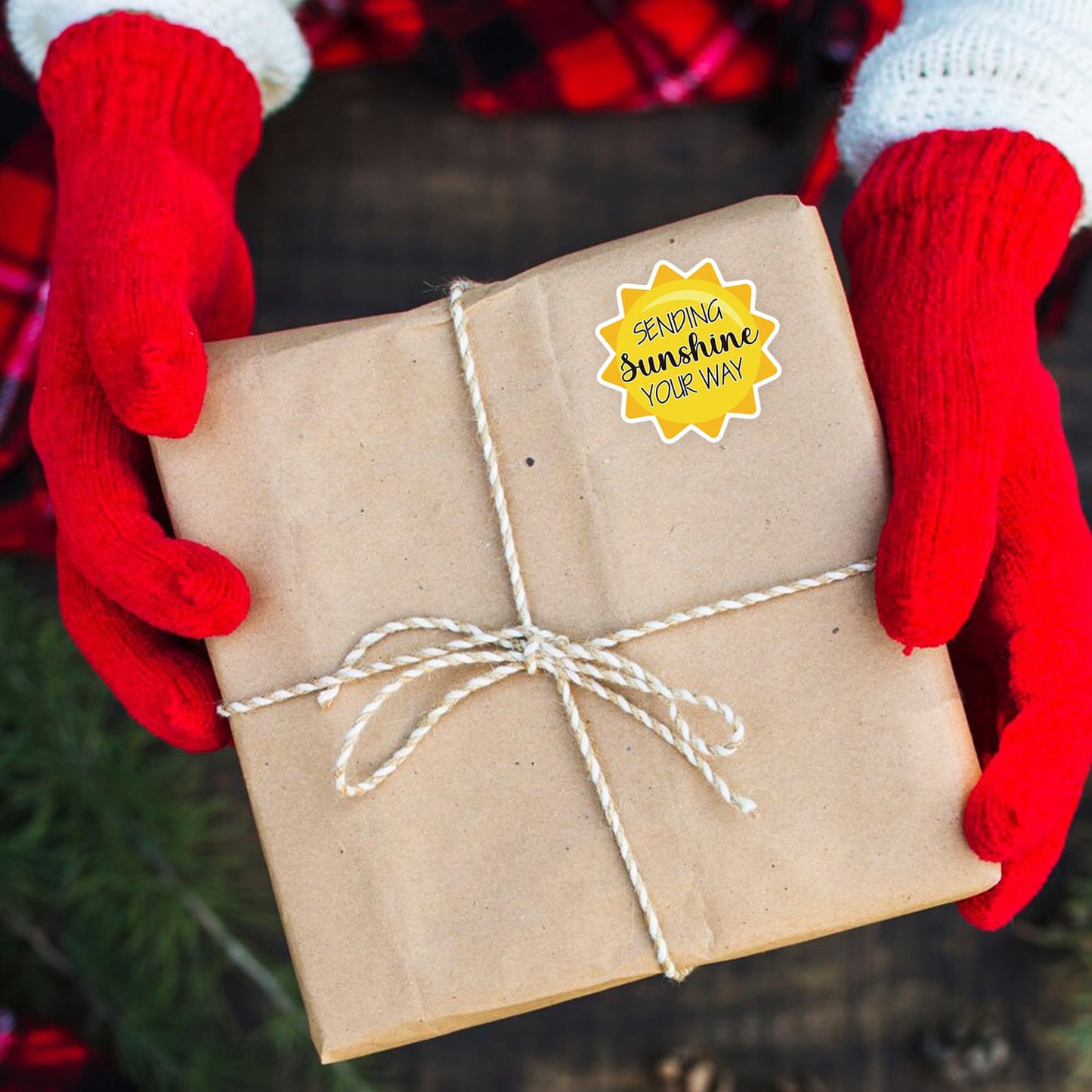 500pcs Sending Sunshine Your Way Small Business Sticker Roll - Summer, Handmade, Gift Packaging
