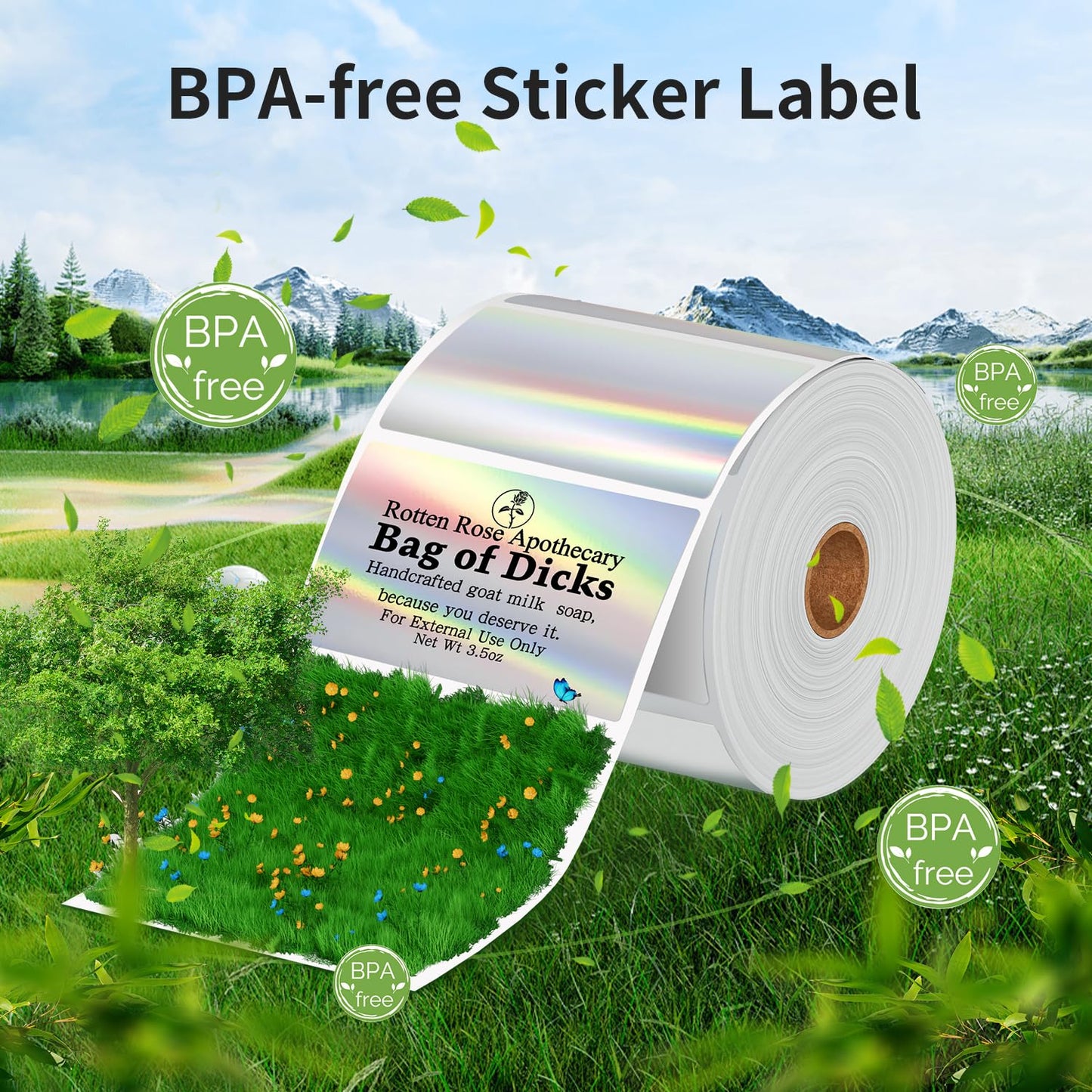 Phomemo M110 Gradual Thermal Labels- 1.96"x 1.18"(50x30mm) Sticker Labels for Address/Barcode/Mailing/Logo/File Labels 1.96" x 1.18"