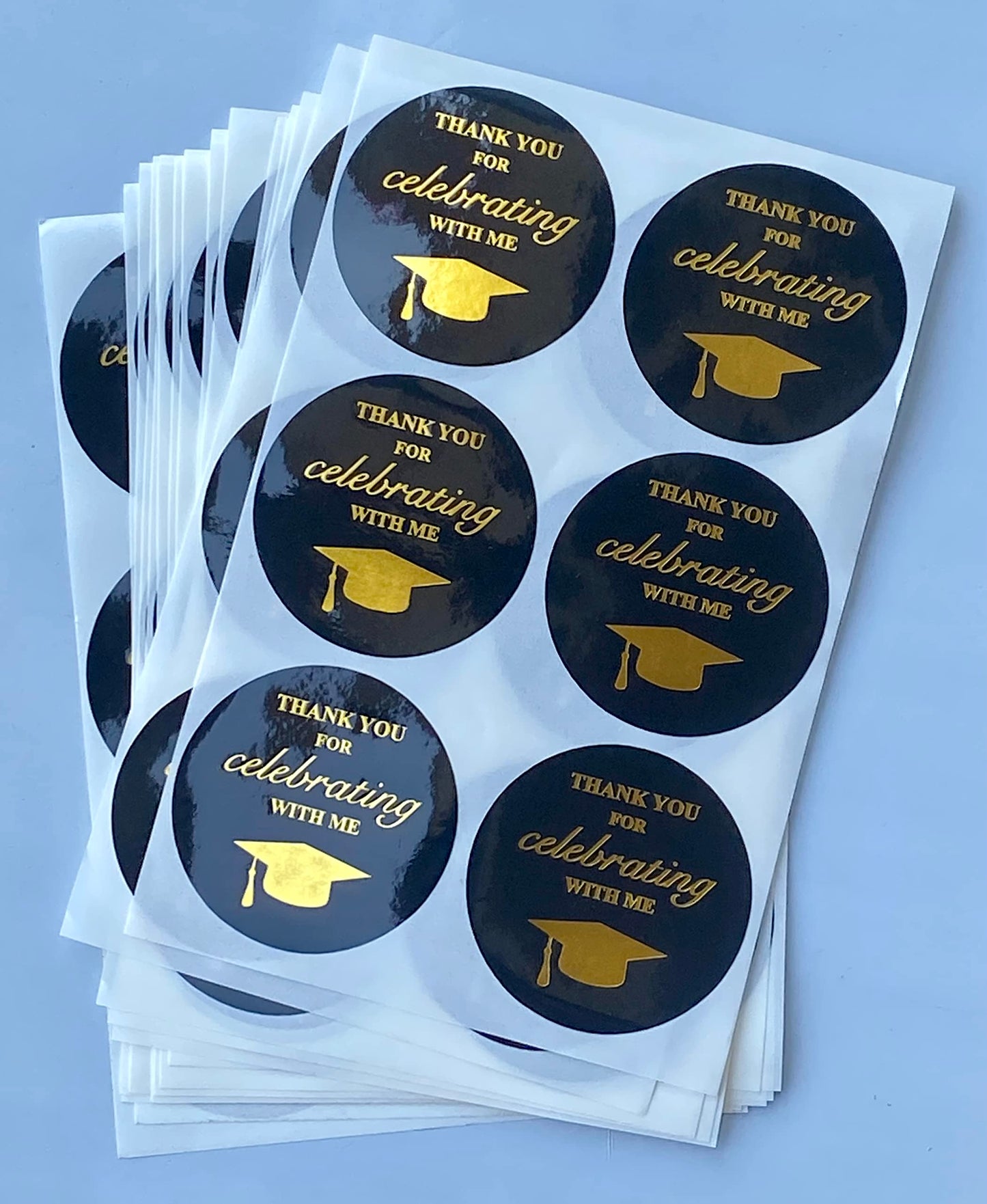 2 inch 90PCS Graduation Thank You for Celebrating with Me Stickers Graduation Party Sticker