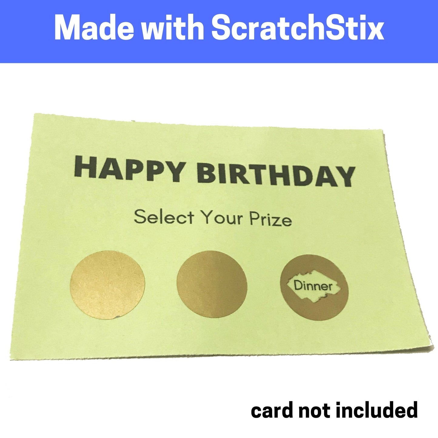 150 Pack, 1" Holographic Shiny Scratch Off Stickers Labels - Round