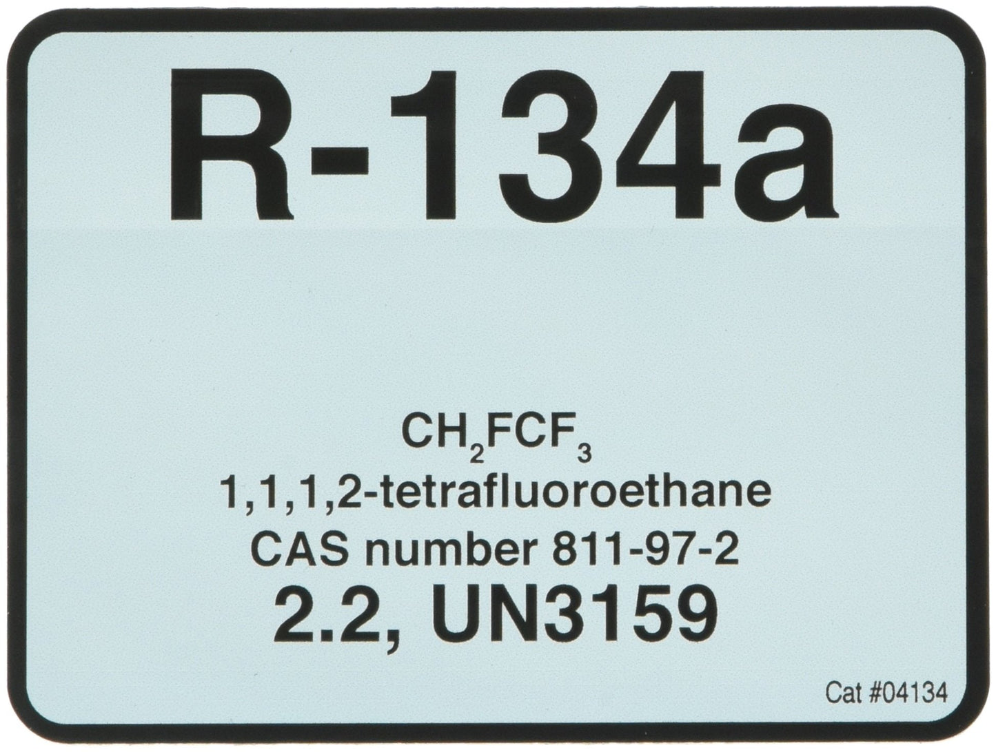 Diversitech R-134A Color Coded Refrigerant ID Label (04134)