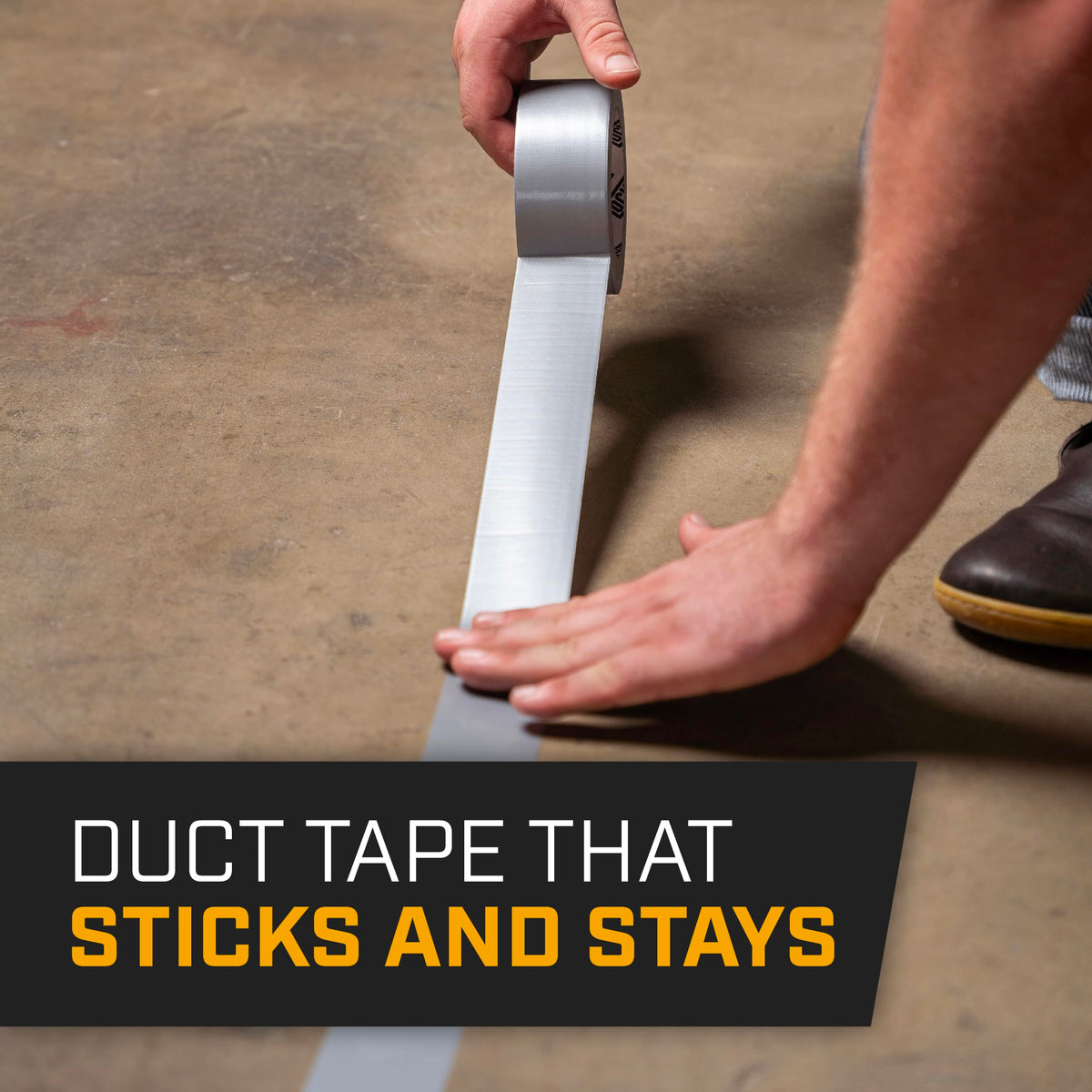 Lockport Grip Tape 2 Rolls 50 Ft x 4 in and Silver Duct Tape 6 Rolls 90 Ft x 2 in Bundle